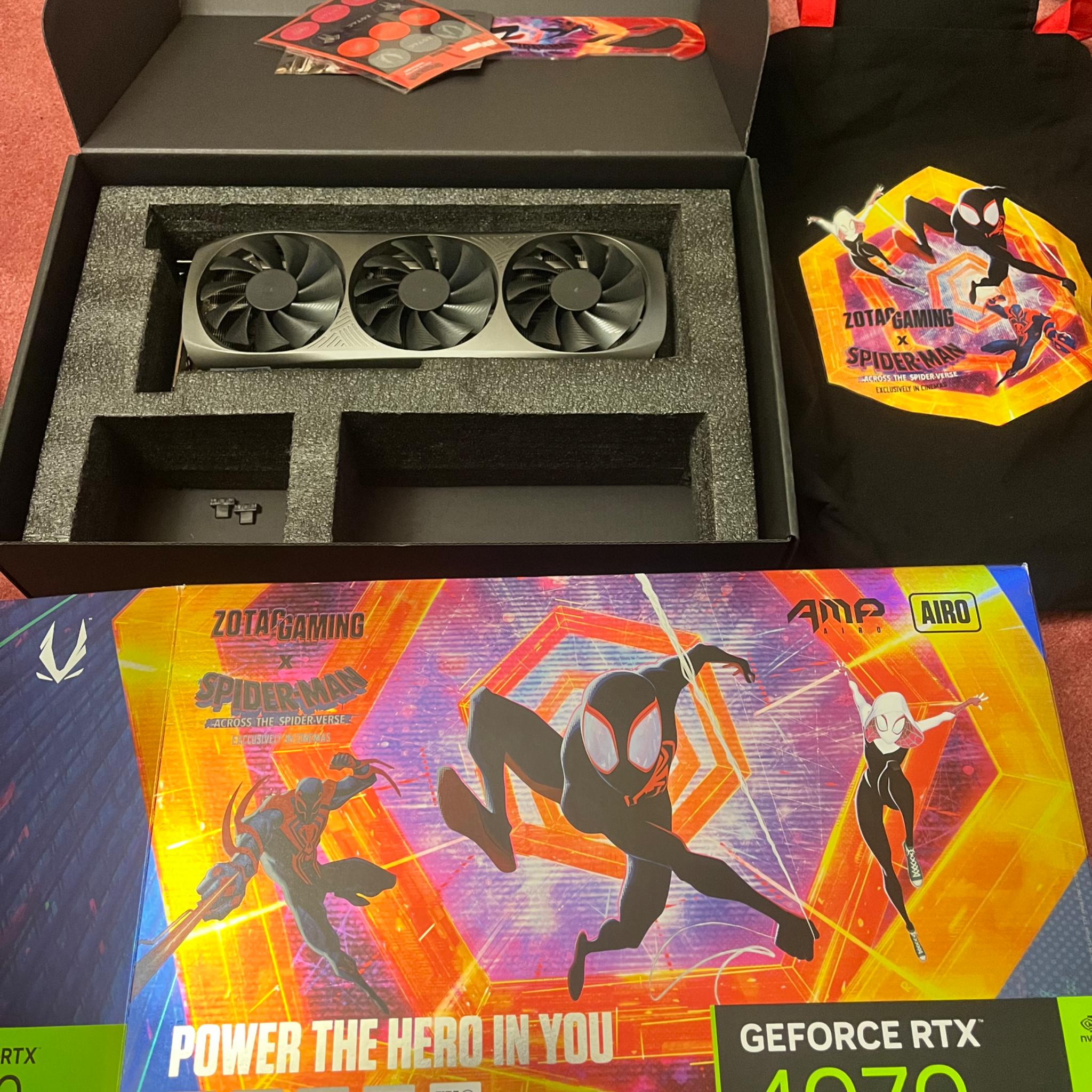 ZOTAC GAMING GEFORCE RTX 4070 AMP AIRO SPIDER-MAN™: Across the Spider-Verse Bundle ZT-D40700F-10SMP