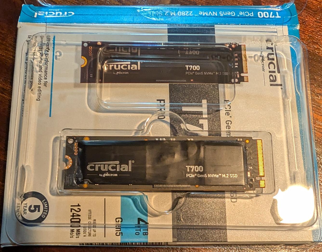 Crucial T700 - 4TB M.2 NVME SSD