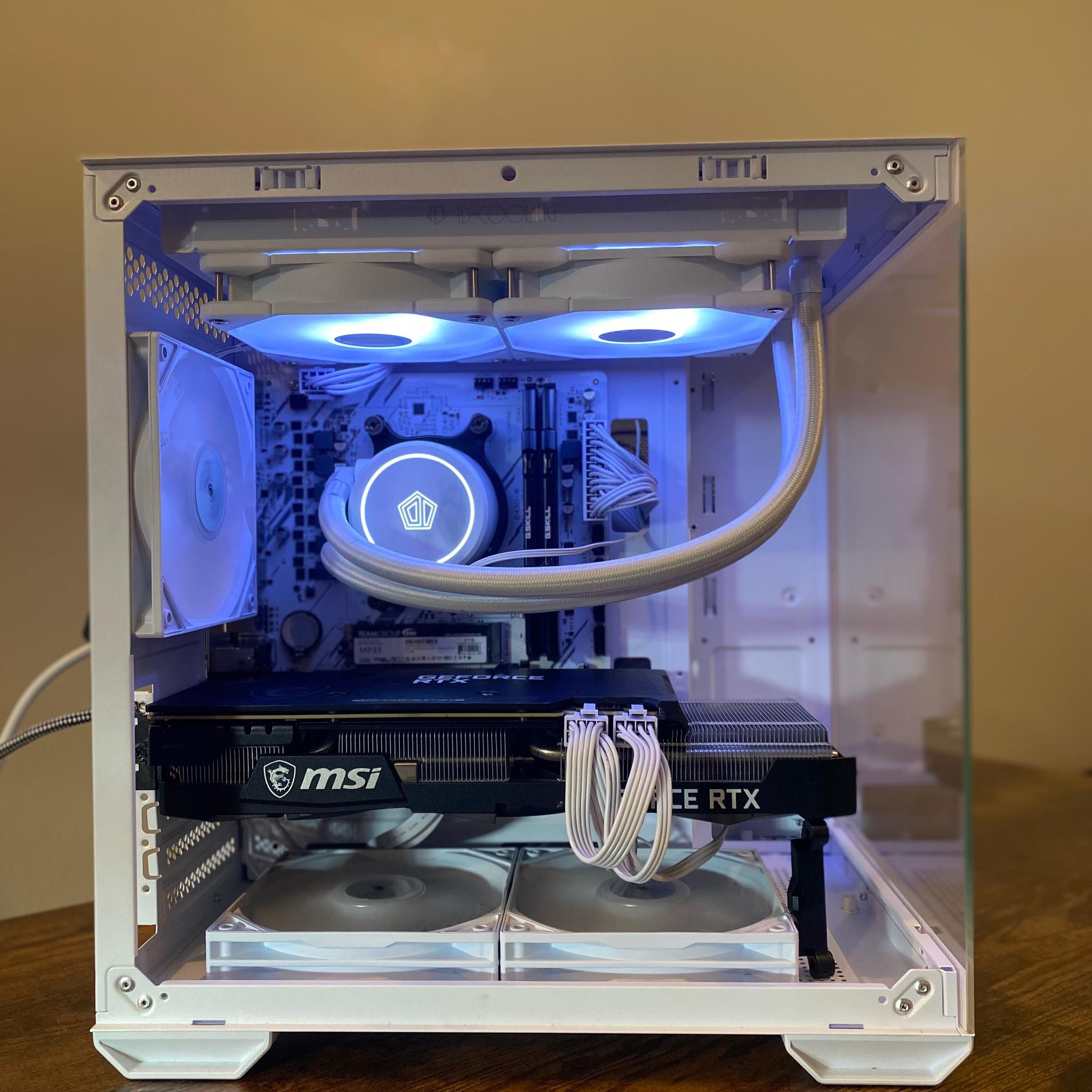 WHITE GAMING PC | RTX 3070 8gb | Ryzen 5 5600gt | 32 gb DDR4 Ram | 2 tb NVME SSD | Windows 11 + WIFI