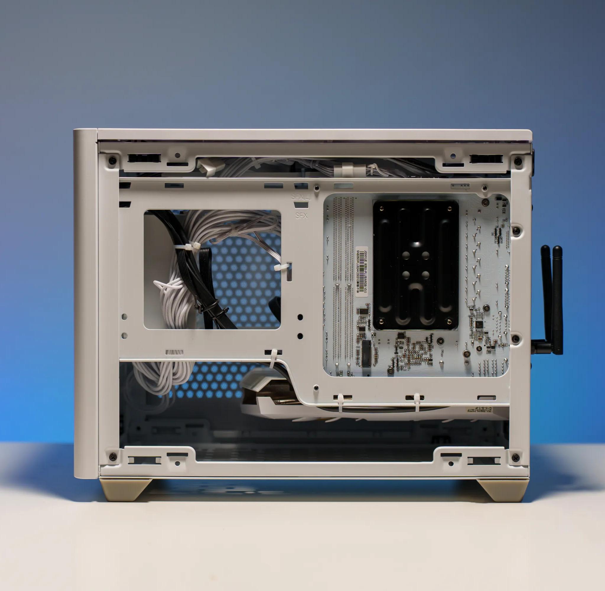 All White Mini-ITX Gaming PC | AMD Ryzen 7 5700x | RTX 3070 | 16GB DDR4 | 1TB M.2 | ARGB