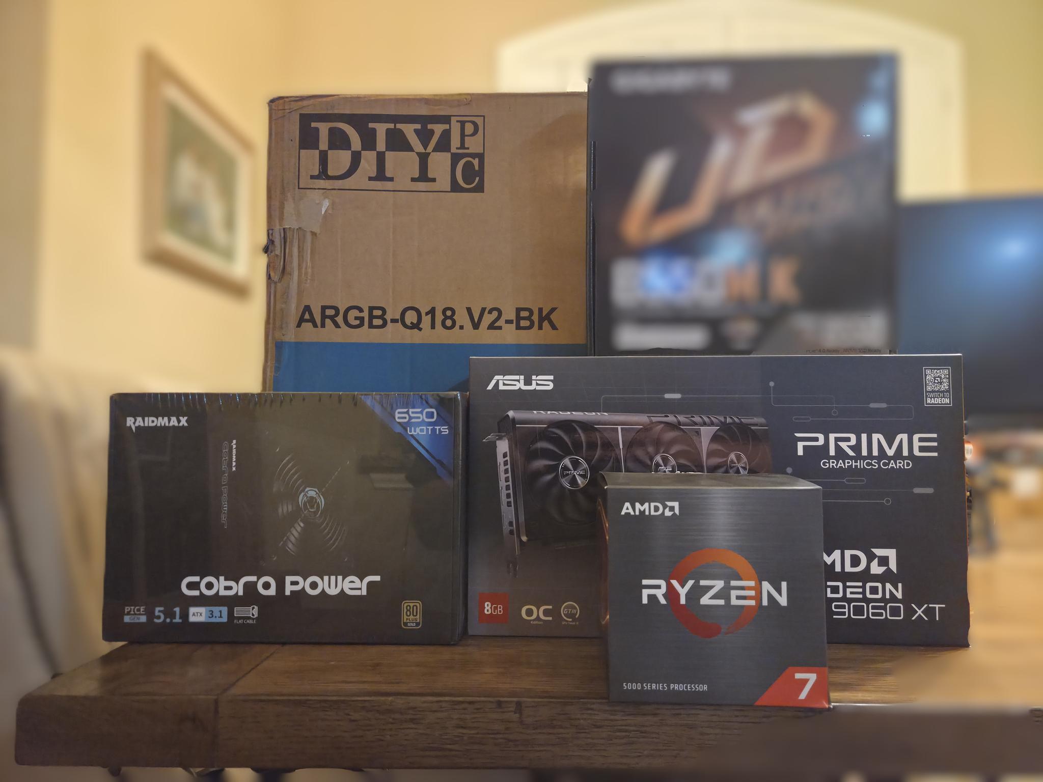 Magmadar!🔥– Ryzen 7 5800XT • RX 9060 XT • 32GB DDR4 • 1TB Gen4 NVMe • Temp Display