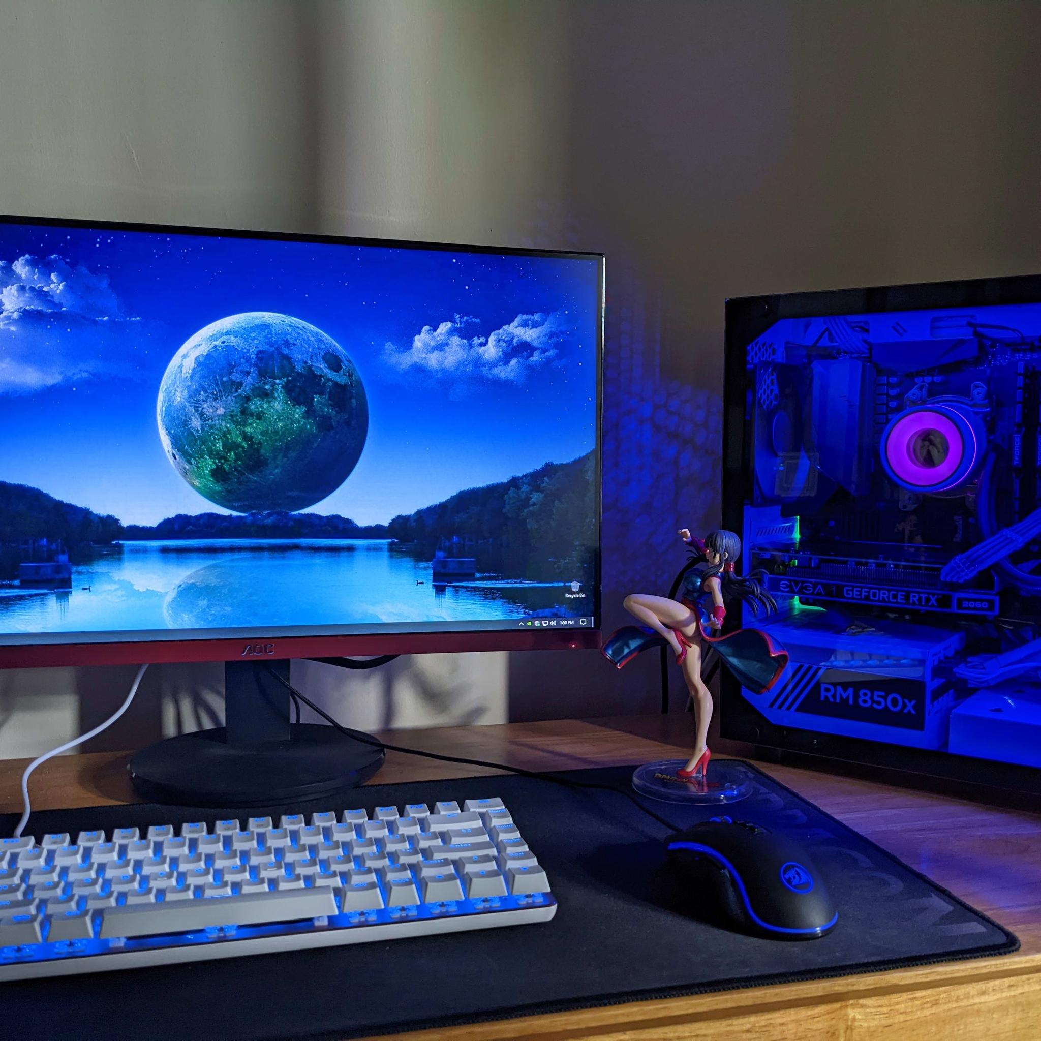 "Blue Ice": Ryzen 7 5800X | EVGA RTX 2060 KO Ultra | 500GB + 1TB NVMe SSDs | 32GB 3600MHz CL18 RAM