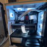 AMD AM4 new build Whiteout RTX 4070 Ti Gaming PC Build (12-Core Ryzen) + 2K and 1080p Monitors