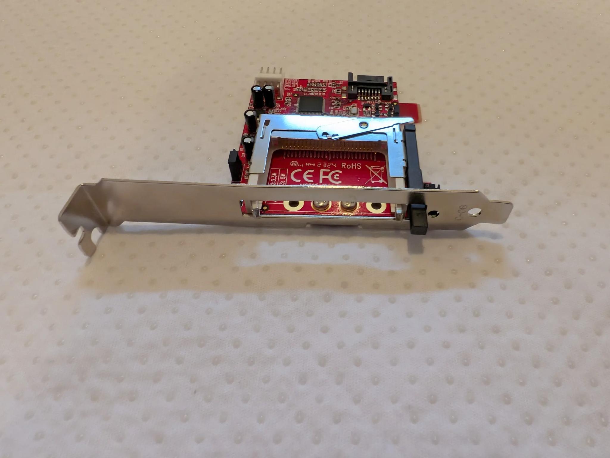 Ableconn ISAT123CF CompactFlash to SATA expansion card