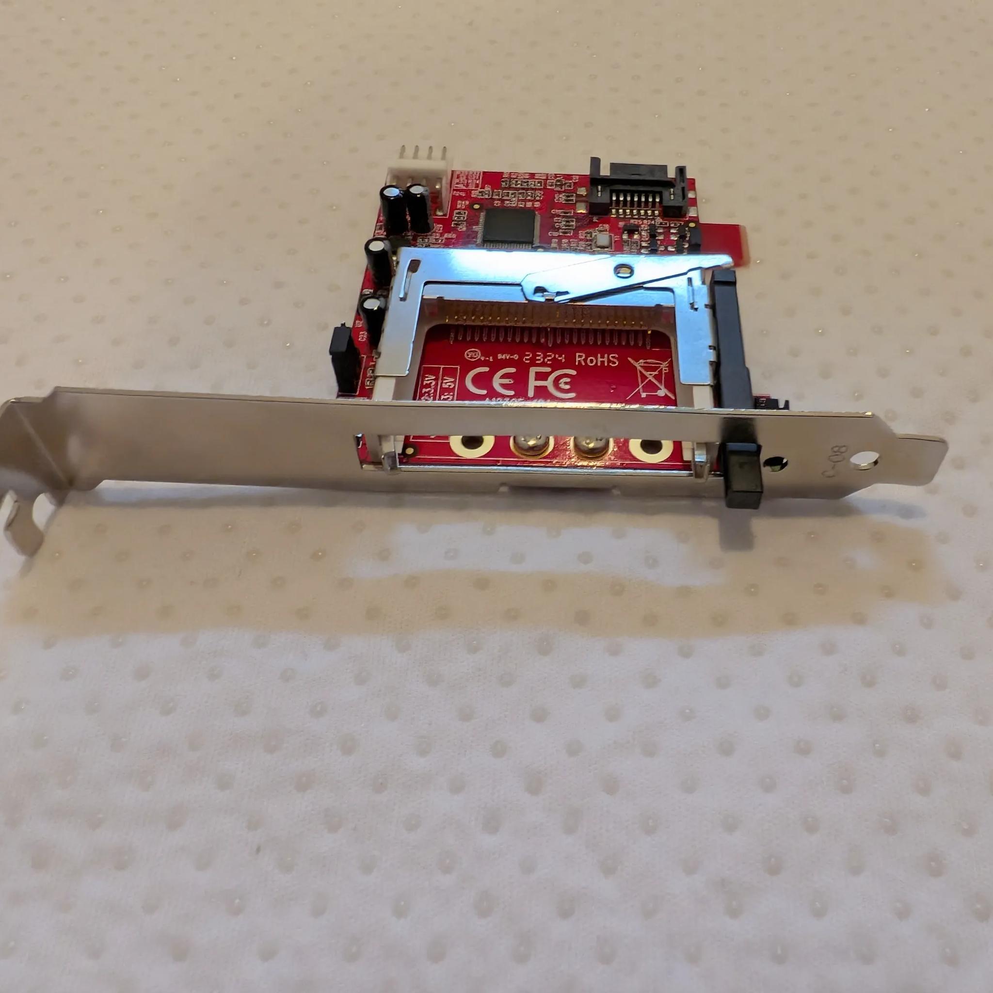 Ableconn ISAT123CF CompactFlash to SATA expansion card