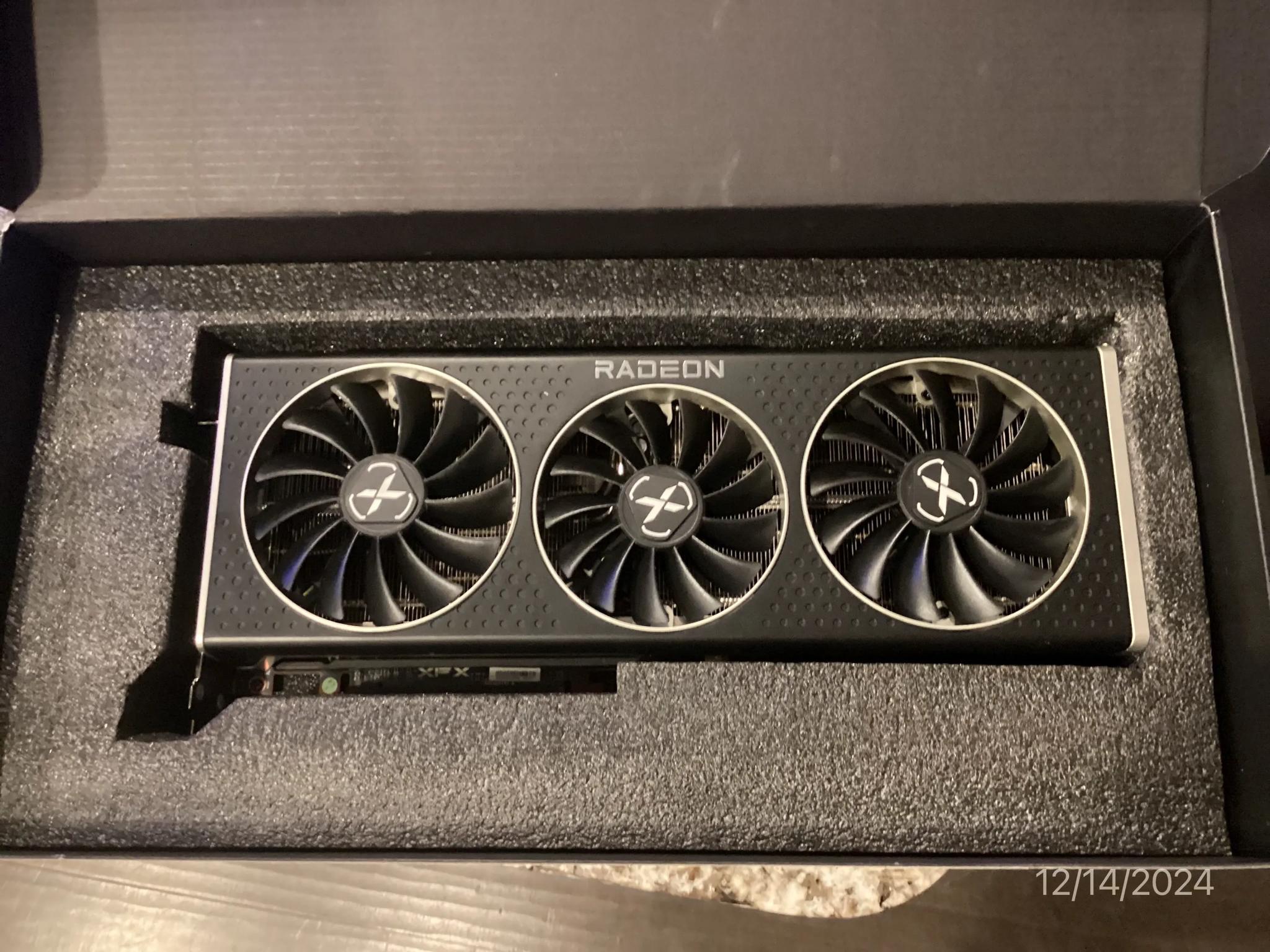 ++ NEW ++ XFX Speedster MERC 319 Radeon RX 6800 BLACK 16GB Gaming Graphics Card Open Box