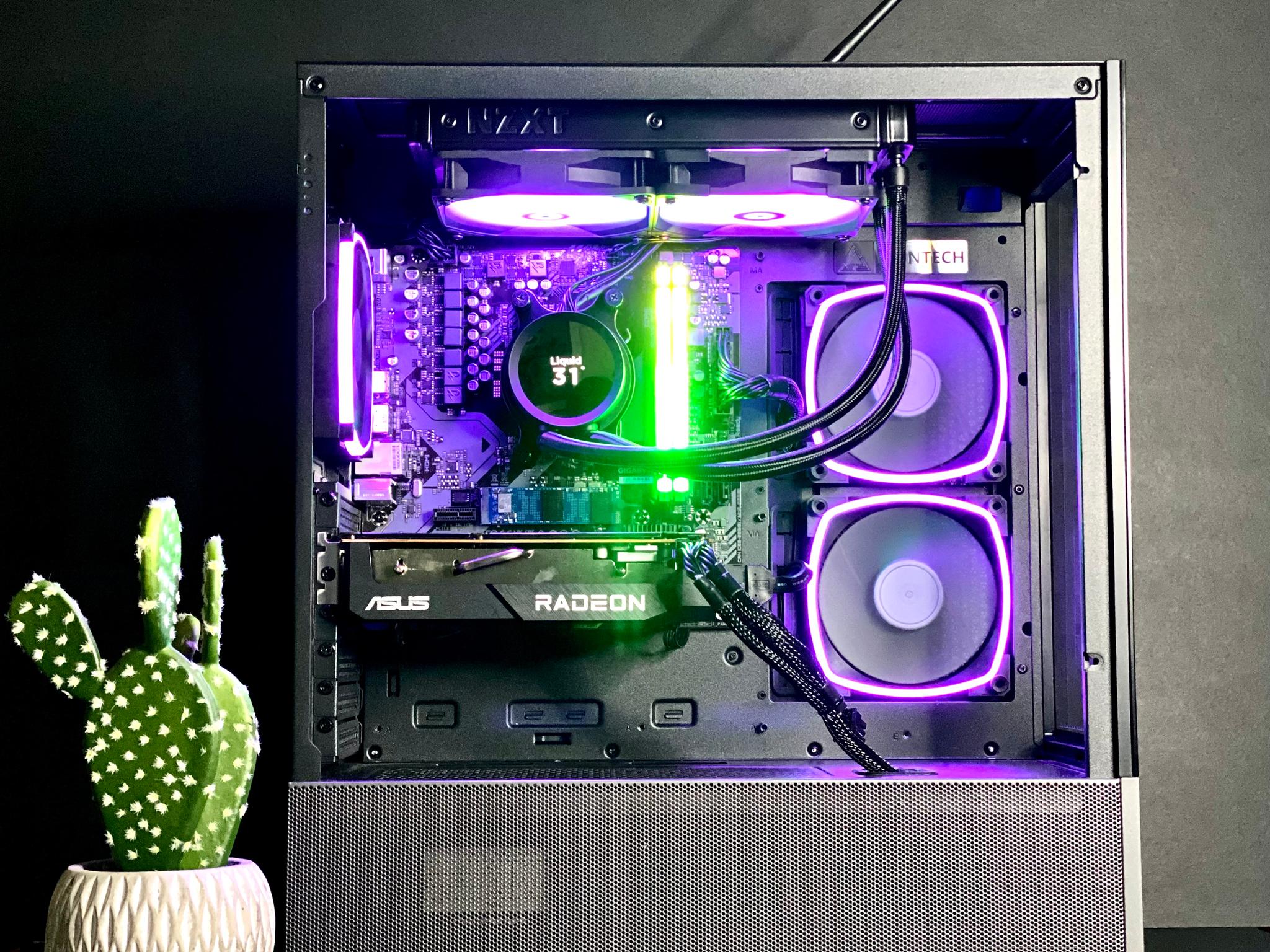 The Liquid cooled AM5 Beast| Ryzen 5 7500F w/ RX 7600 32GB DDR5 RAM| 1TB NVMe| Windows 11