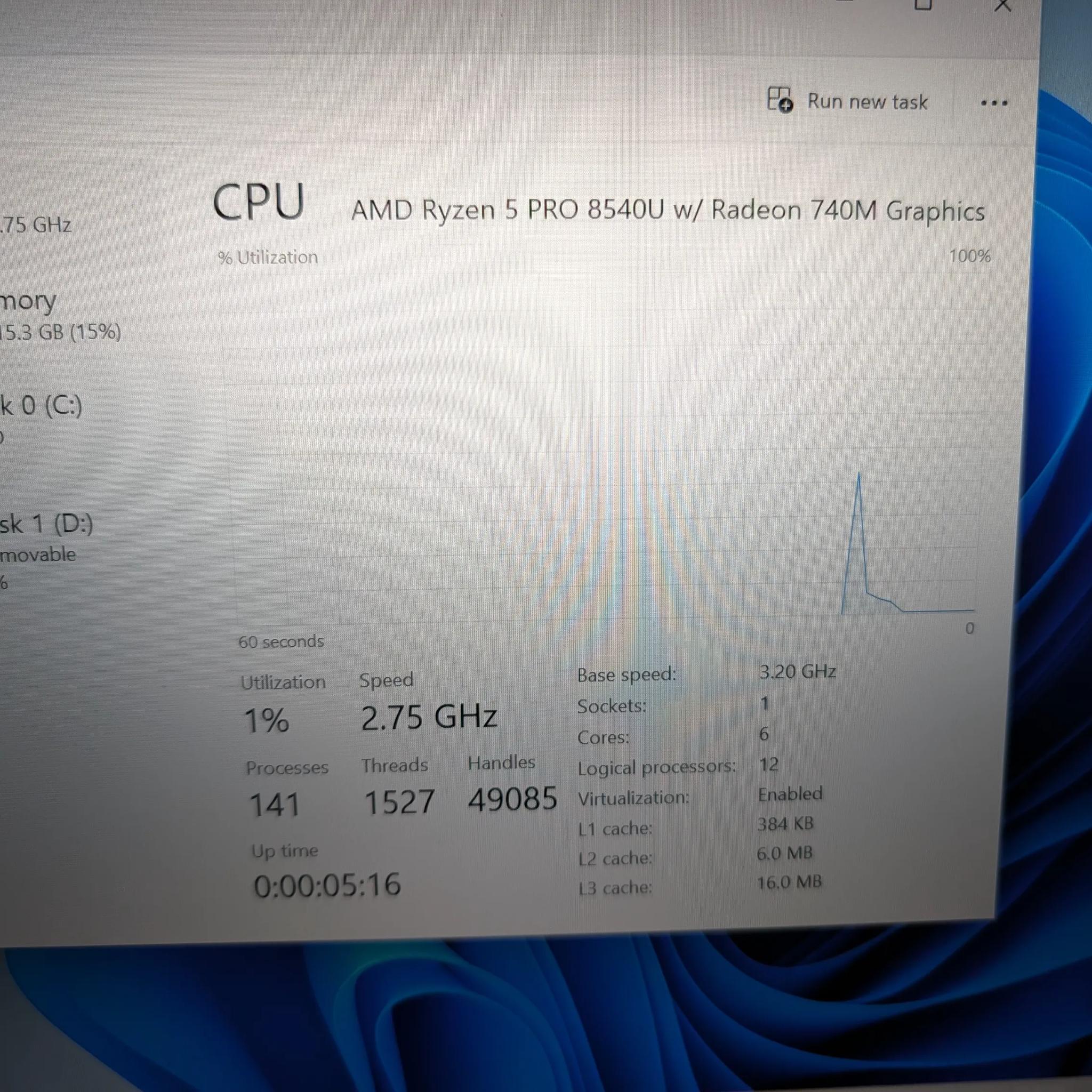 HP EliteBook 845 G11 14 AMD Ryzen 5 8540 16GB RAM 256GB SSD Notebook PC