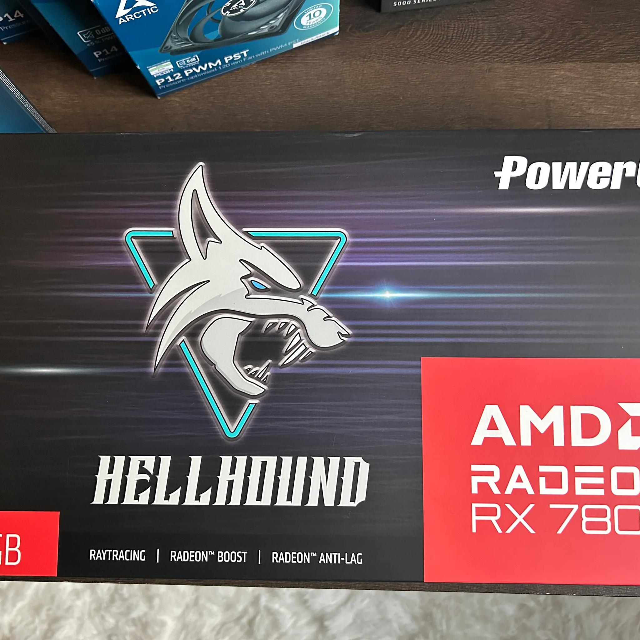 Ryzen 7 5700x 8 cores,  Radeon RX7800xt 16GB, 32GB RAM DDR4 3600, NVMe ssd 2TB, PSU Corsair 850w
