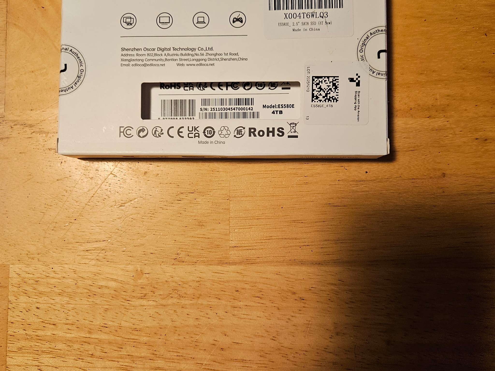 Ediloca 4TB SATA lll 2.5 inch ssd