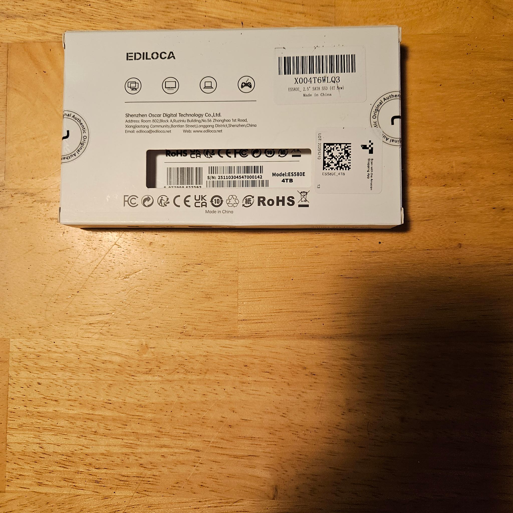 Ediloca 4TB SATA lll 2.5 inch ssd
