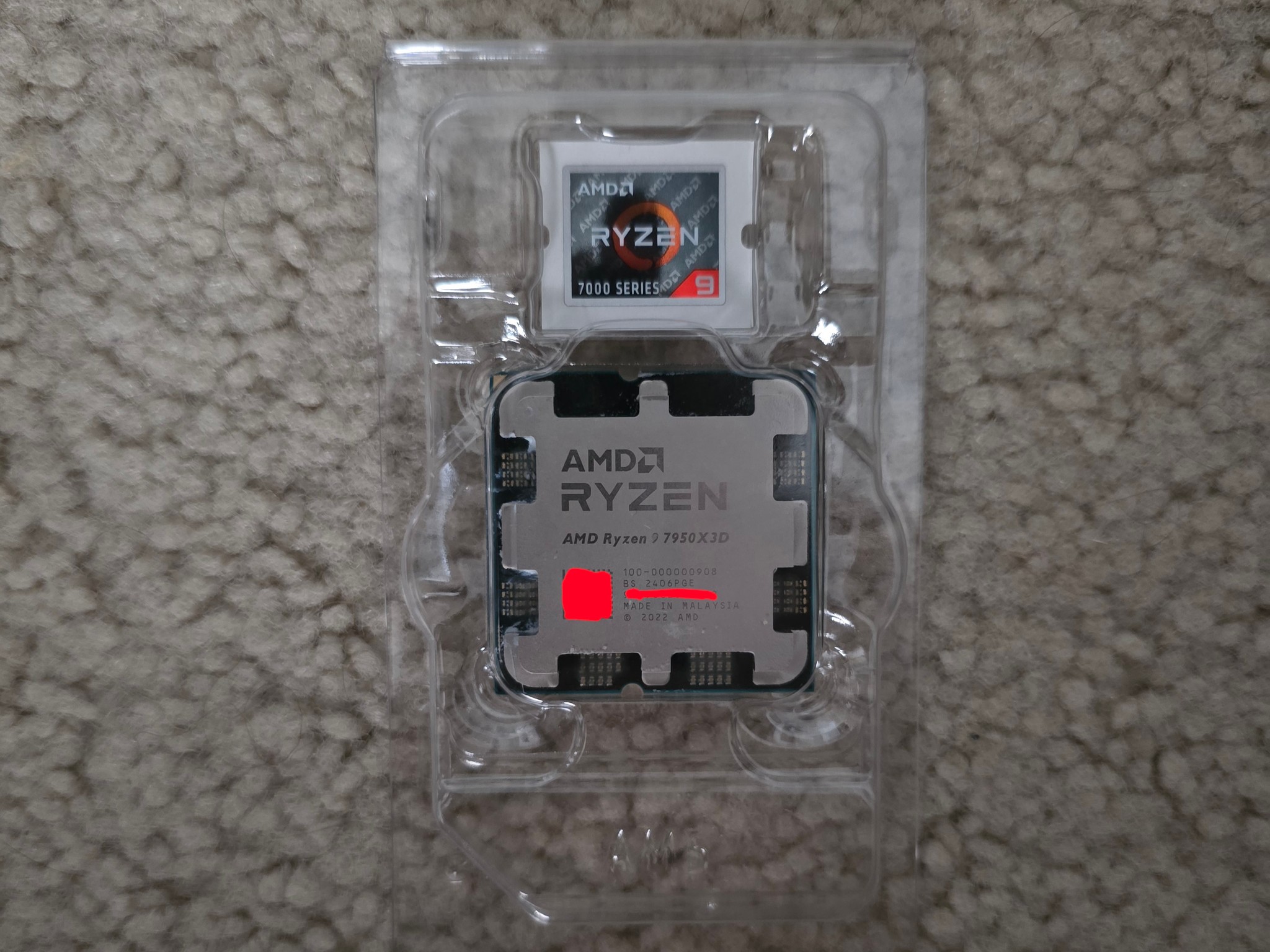 AMD Ryzen 9 7950X3D 16-Core AM5 Processor Like New 3D V-Cache + Original Box