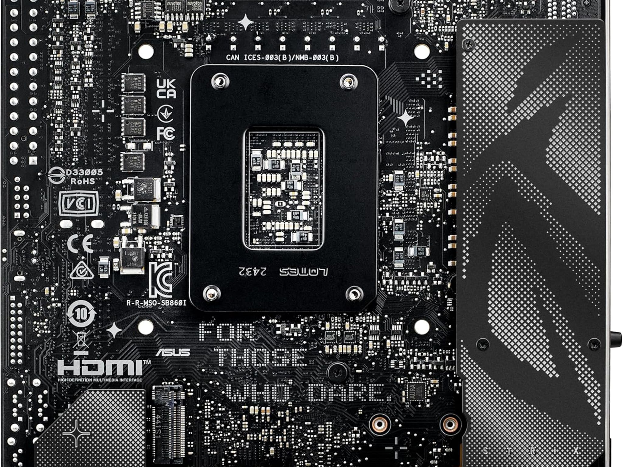 ASUS ROG STRIX B860-I GAMING WIFI LGA 1851 DDR5 Mini-ITX Desktop Motherboard