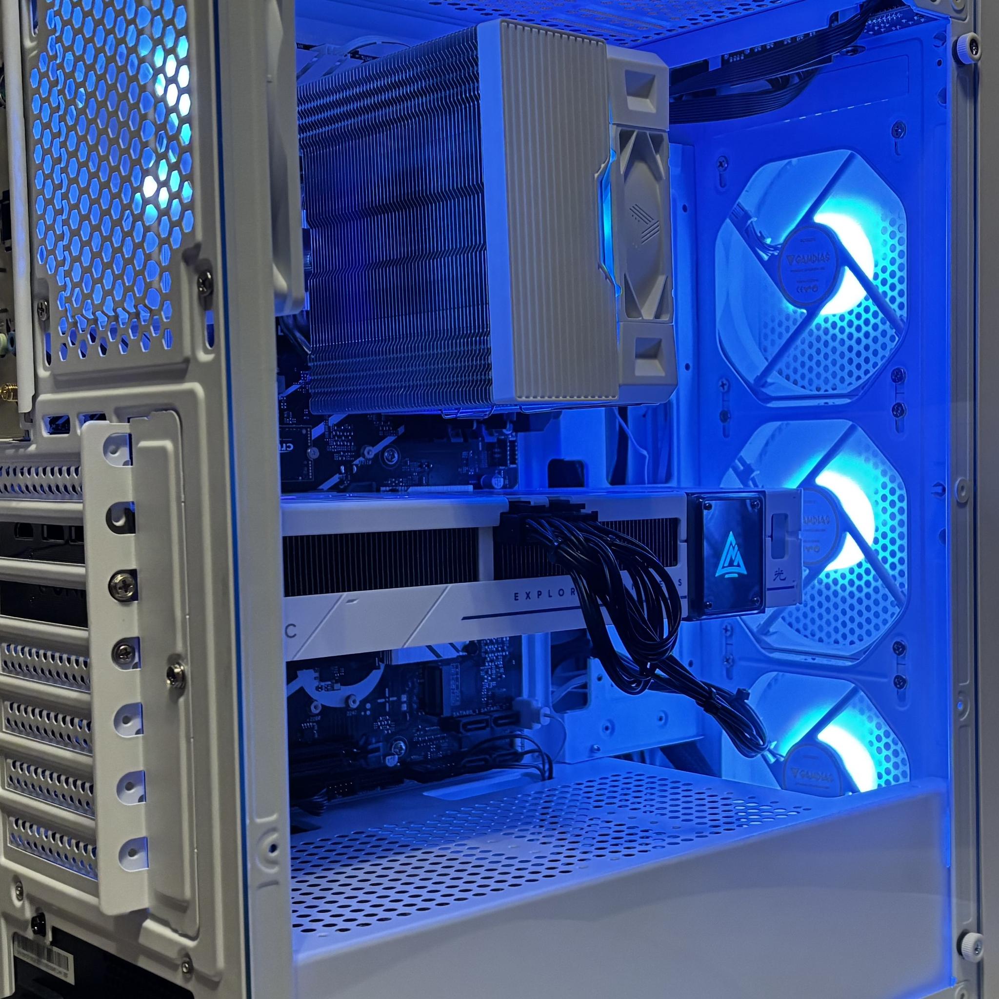 WHITEOUT 1440P GAMING PC! Intel Arc B580 12GB + i5-14600k + 32GB DDR5 RAM