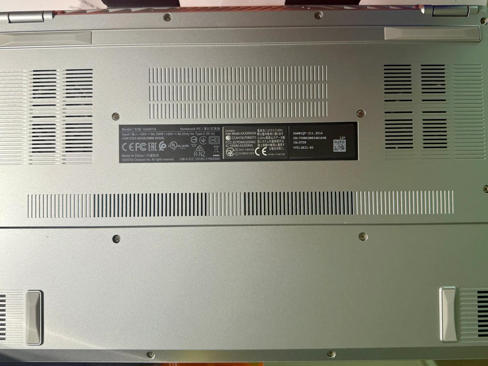 ASUS ROG Zephyrus G14 | 144Hz FHD | Ryzen 9 5900HS | 40GB RAM | 1TB SSD | NVIDIA RTX 3060