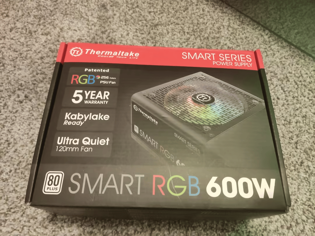 Thermaltake Smart 600W RGB 80 Plus ATX PSU