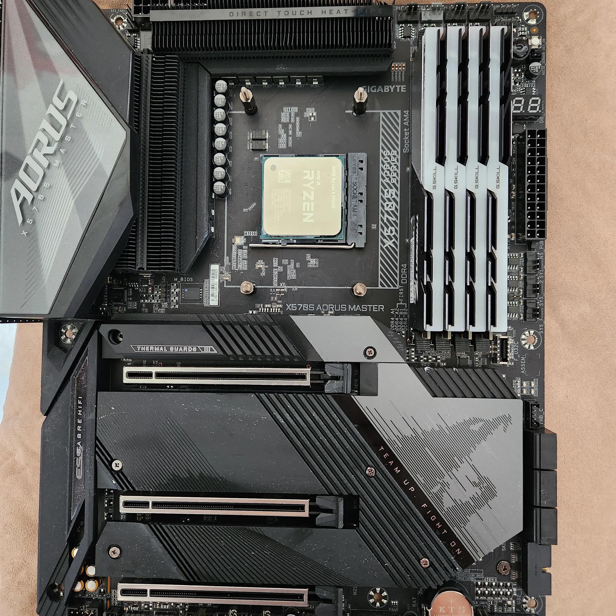 Ryzen 9 5900x w/ Aorus Master x570s and 64gb DDR4 3600mhz of RAM Combo Sale...
