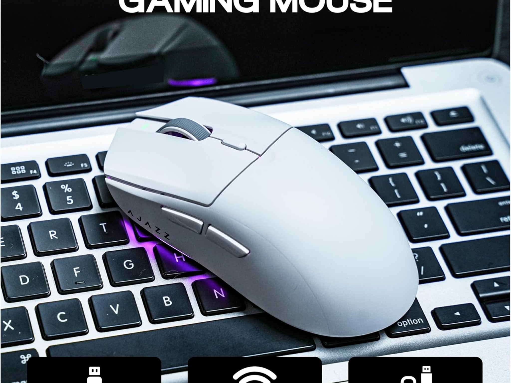 AJAZZ AJ139 V2 MC 66g Gaming Mouse with Charging Base, 12,000 DPI