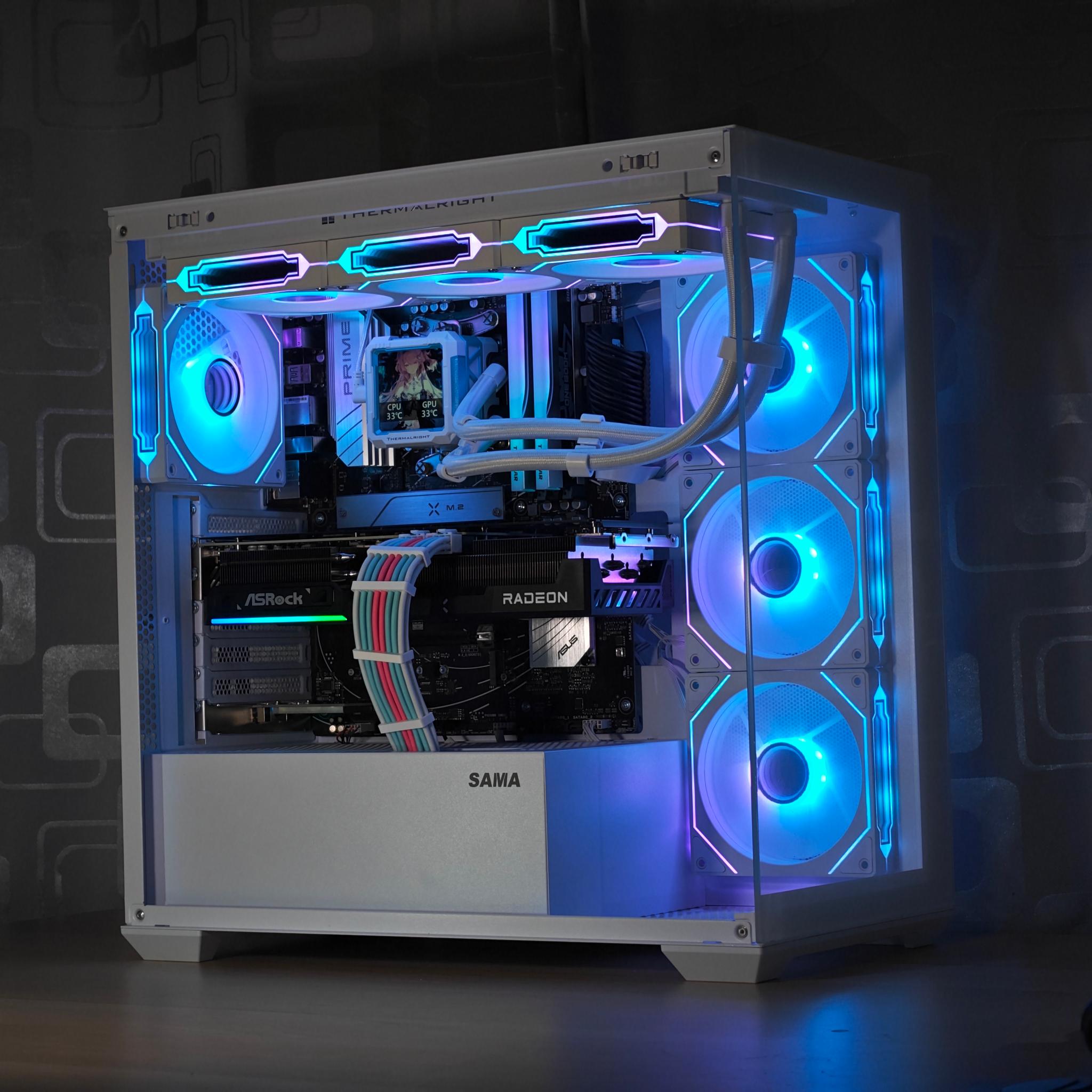 RX 9070 XT 16GB, Ryzen 7 7800X3D, 32GB DDR5, 1TB NVMe | 1440P / 4K Gaming & Productivity Workstation