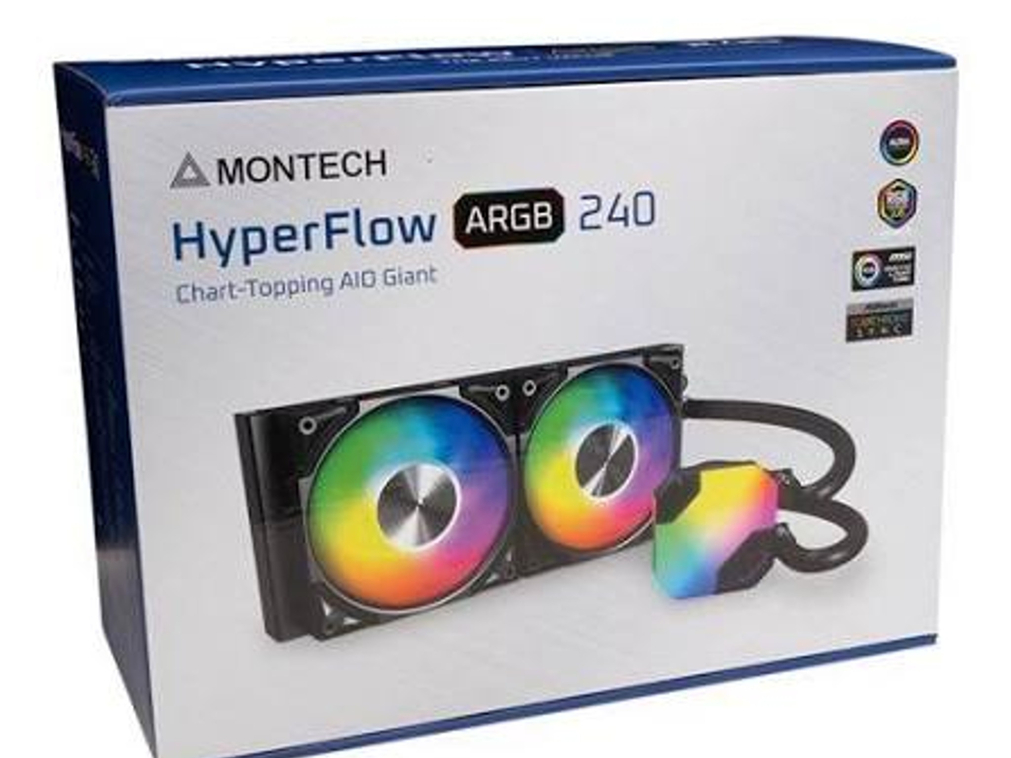 Montech Hyper Flow ARGB 240mm All in One Liquid CPU Cooling Kit - Black