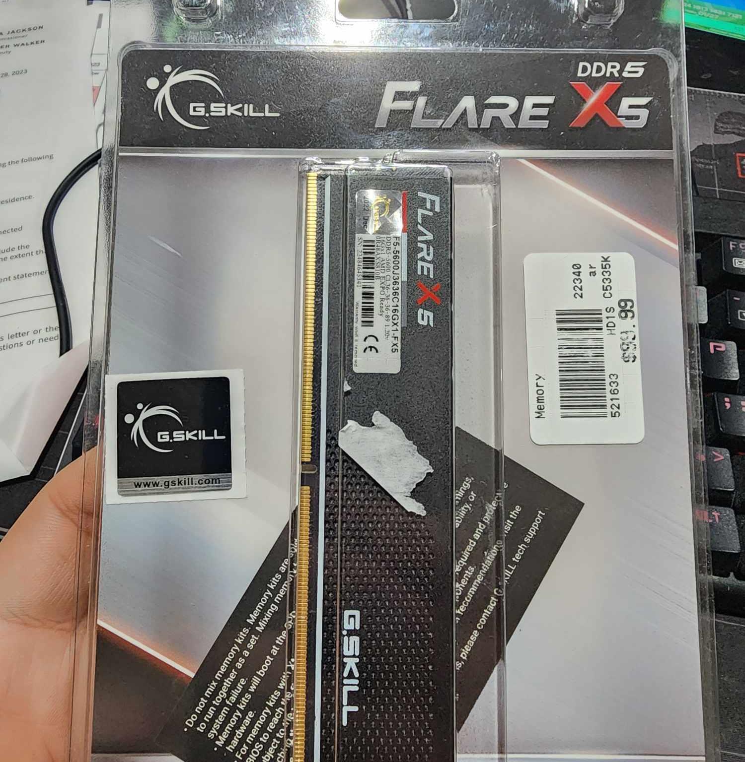 G.Skill Flare X5 16GB DDR5-5600 PC5-44800 CL36 Module