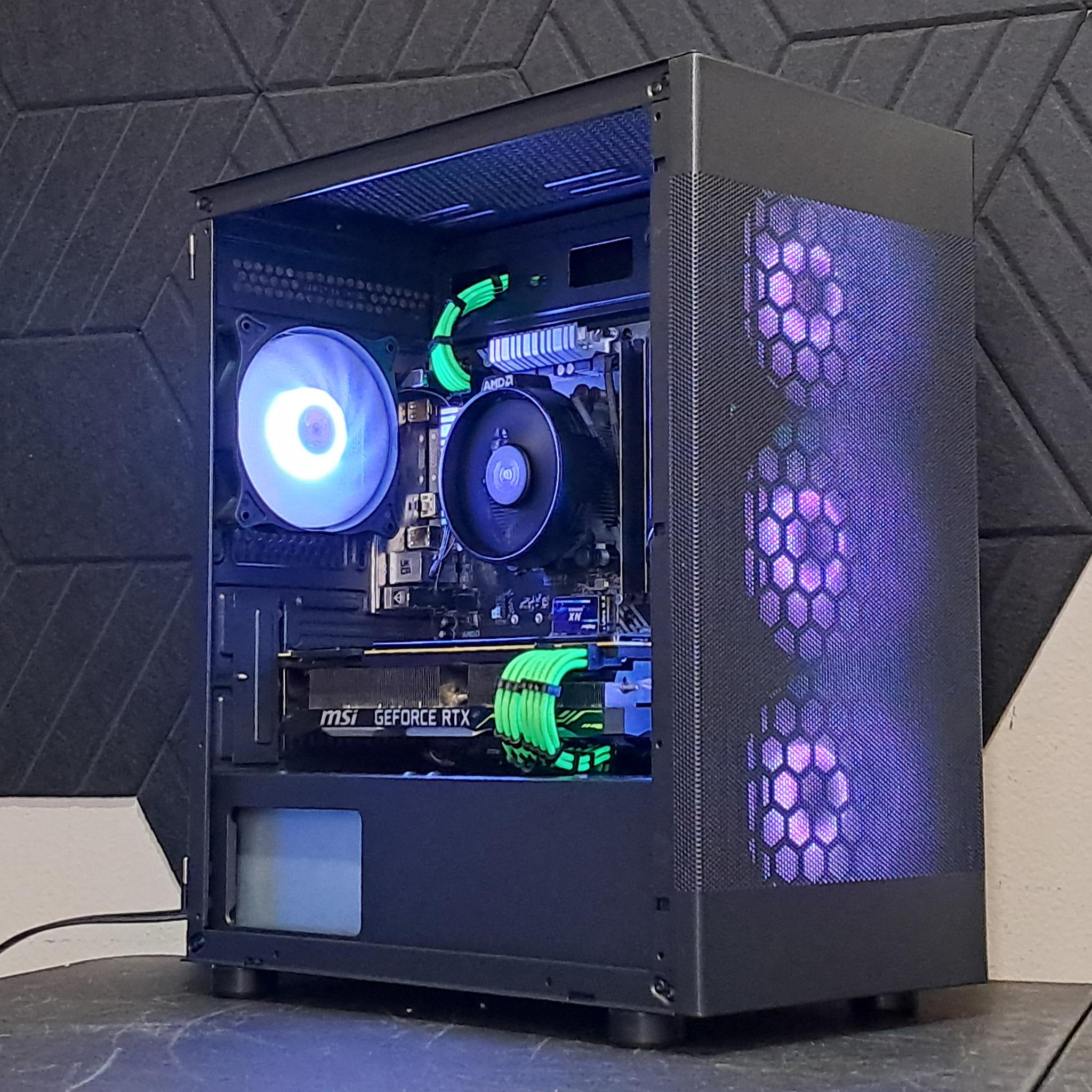 🟢Green with Envy🟢RTX 2080 | Ryzen 5 5500 | 16GB DDR4 | 1TB SSD | WiFi!