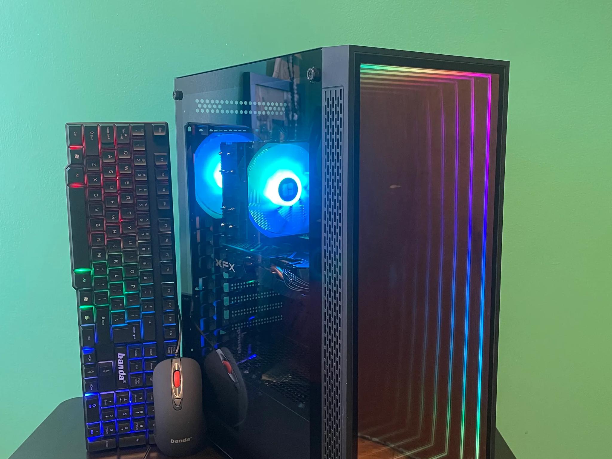 INFINITY Illusion Gaming PC | Intel i5 / Amd RX580 / 8GB / 600GB Win 10 Pro WiFi