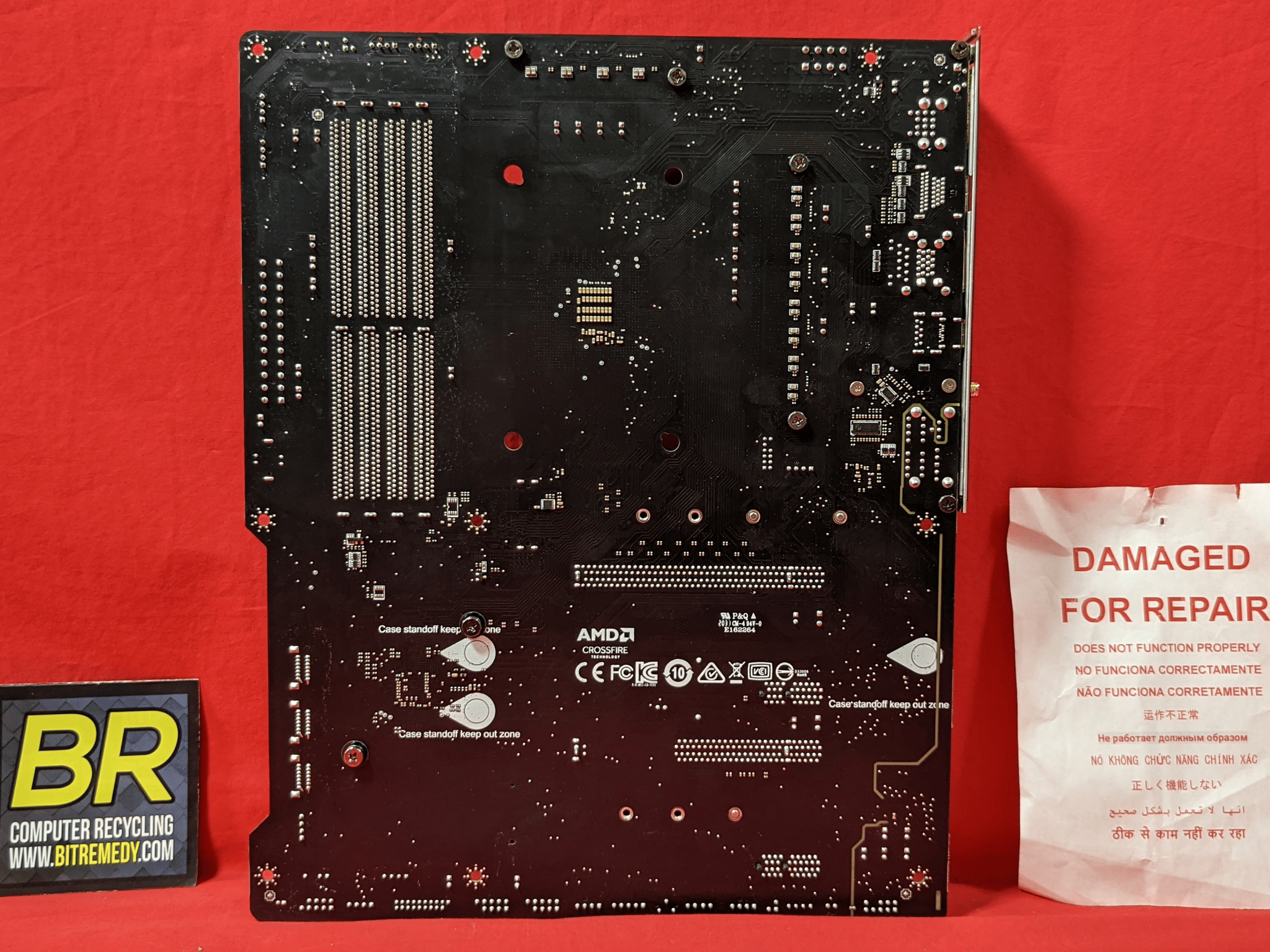 *AS IS/FOR REPAIR* MSI MPG B550 Gaming Edge WIFI AMD Socket AM4 DDR4 ATX Desktop Motherboard
