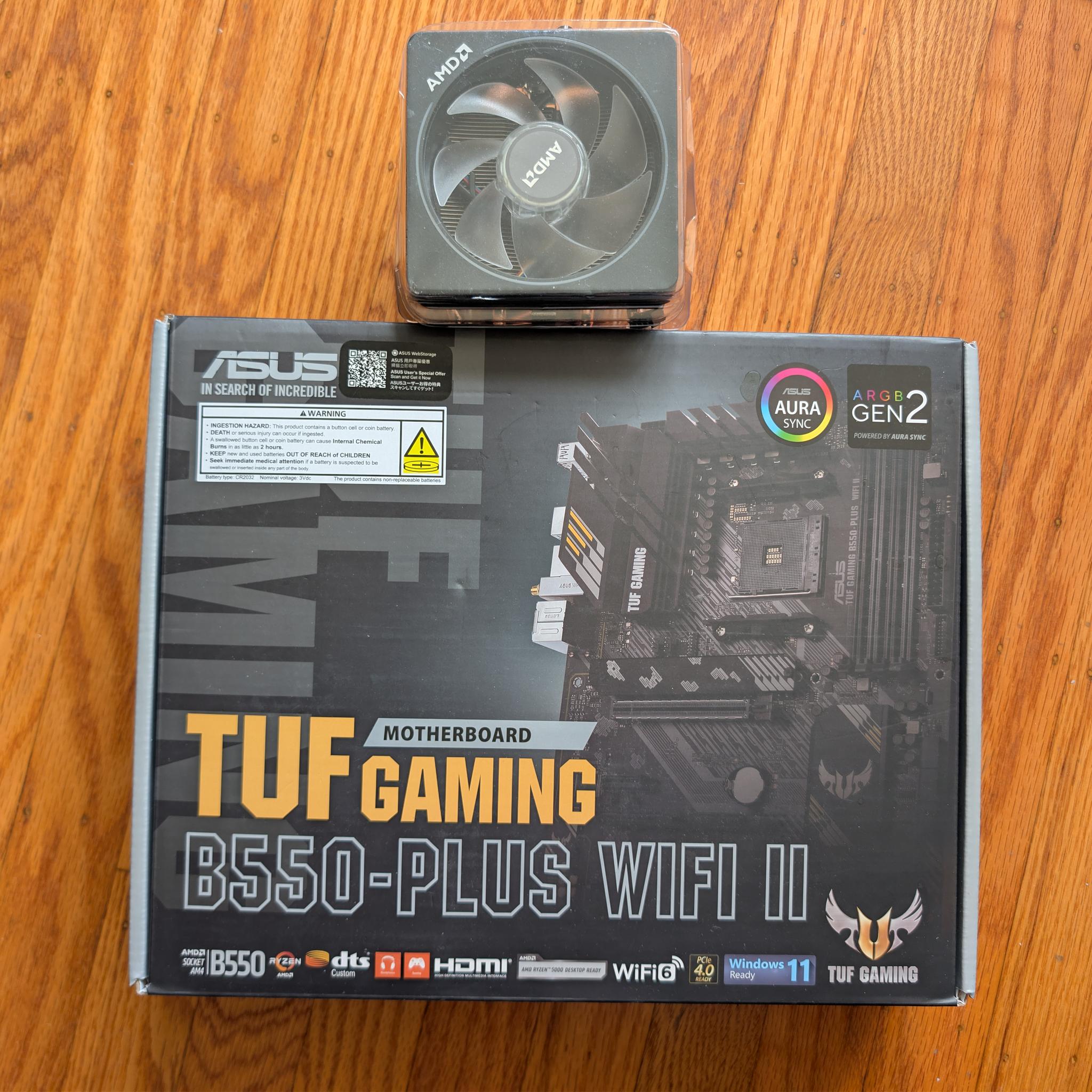 [X3D Gaming Combo] Ryzen 5 5500X3D + ASUS TUF B550 WiFi II + 256GB SSD – Ready to Build