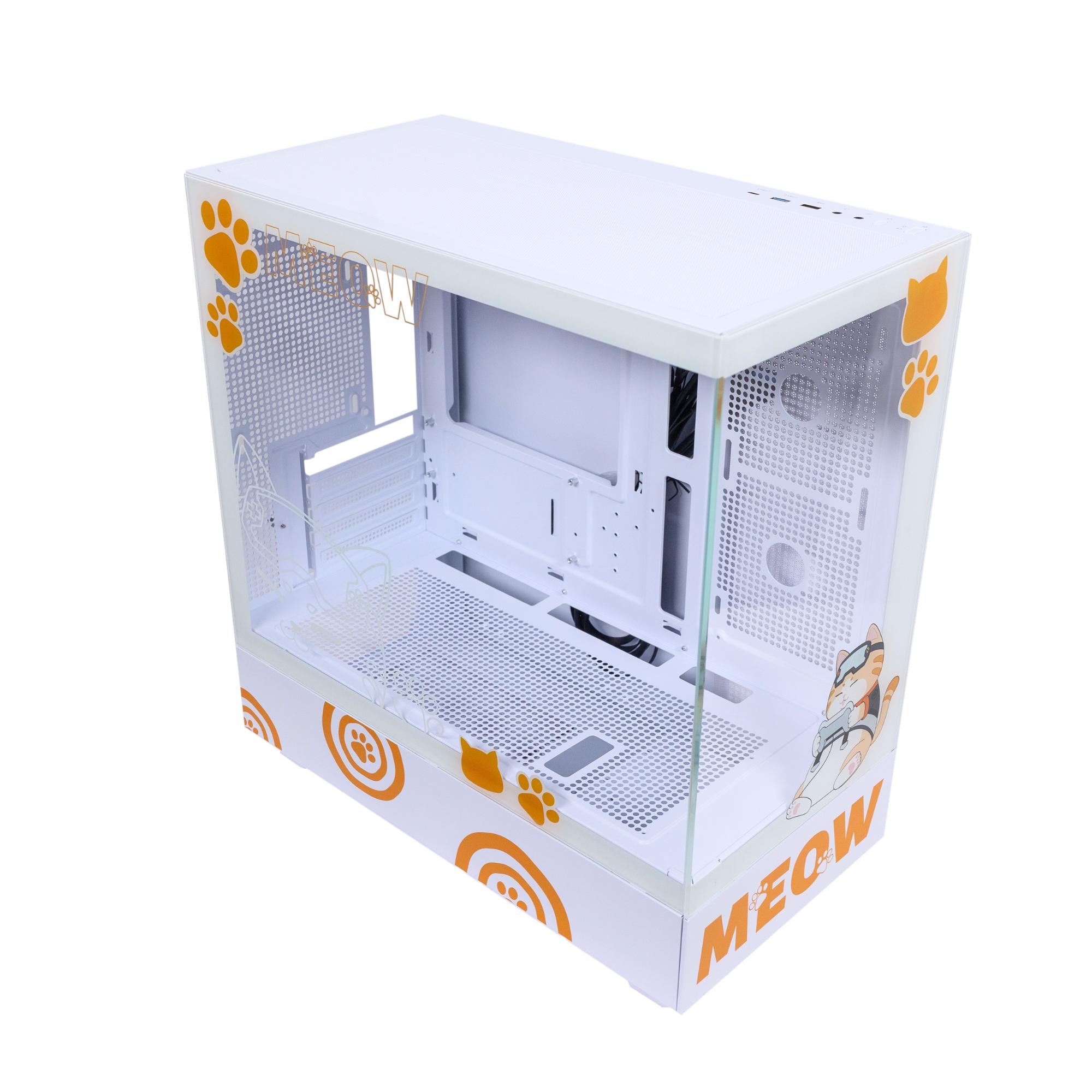 Segotep Memphis-S Meow Combo M-ATX  Case, AIO BeIced II 360, ARGB Fan Meow Edition