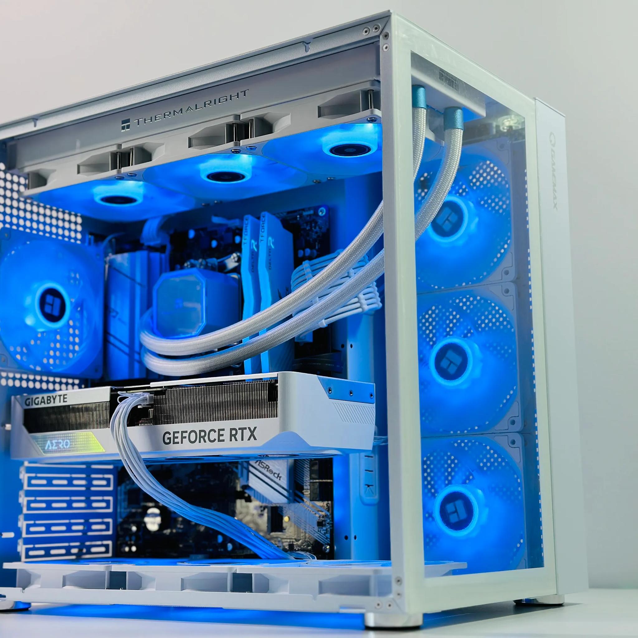 🧊Frozen 🧊Gaming PC❄️Nvidia RTX 4070 12GB❄️Intel 12600KF 10-core❄️32GB DDR4❄️1TB NVME