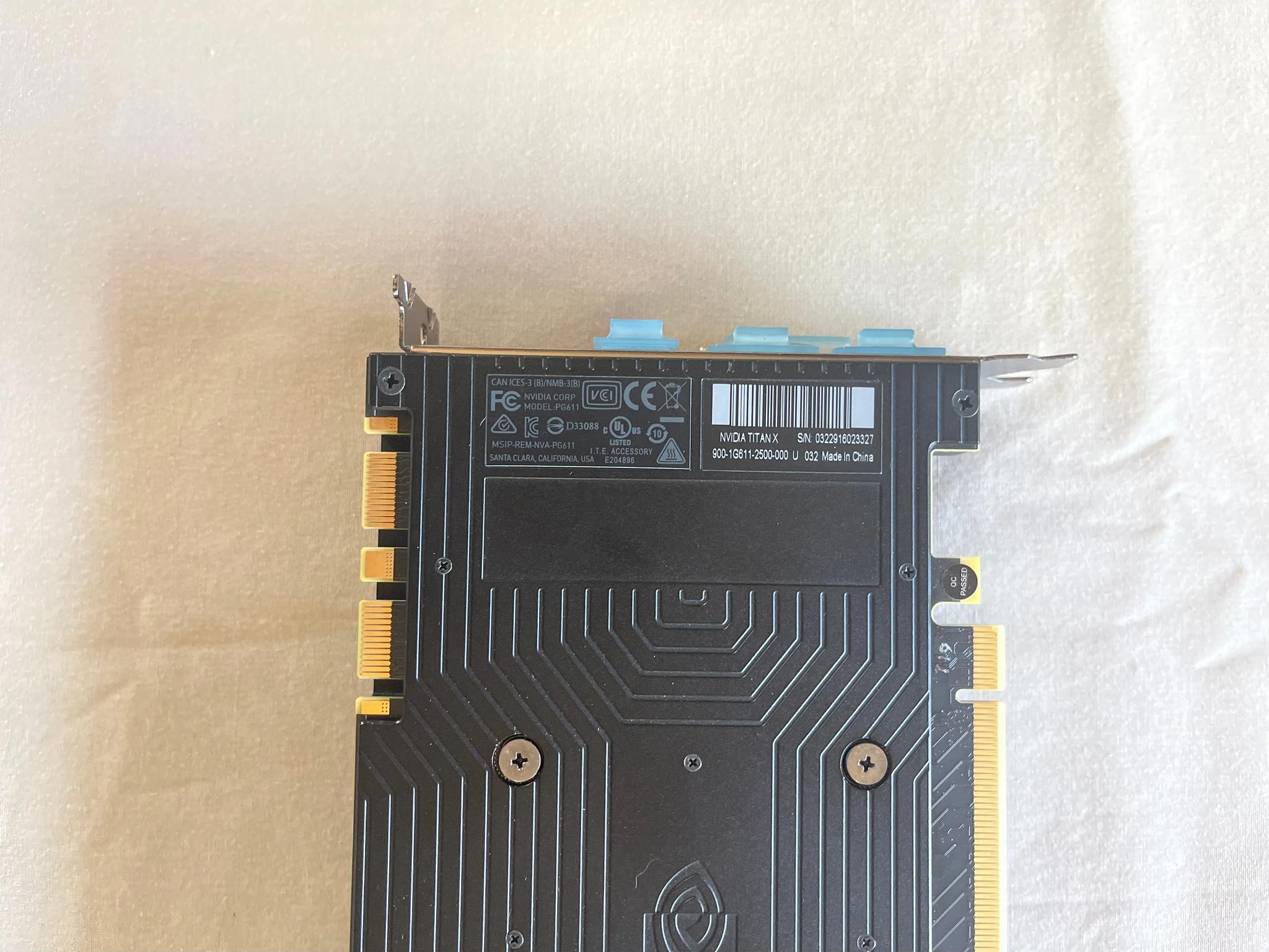 NVIDIA Titan X (Pascal) 12GB GDDR5X GPU