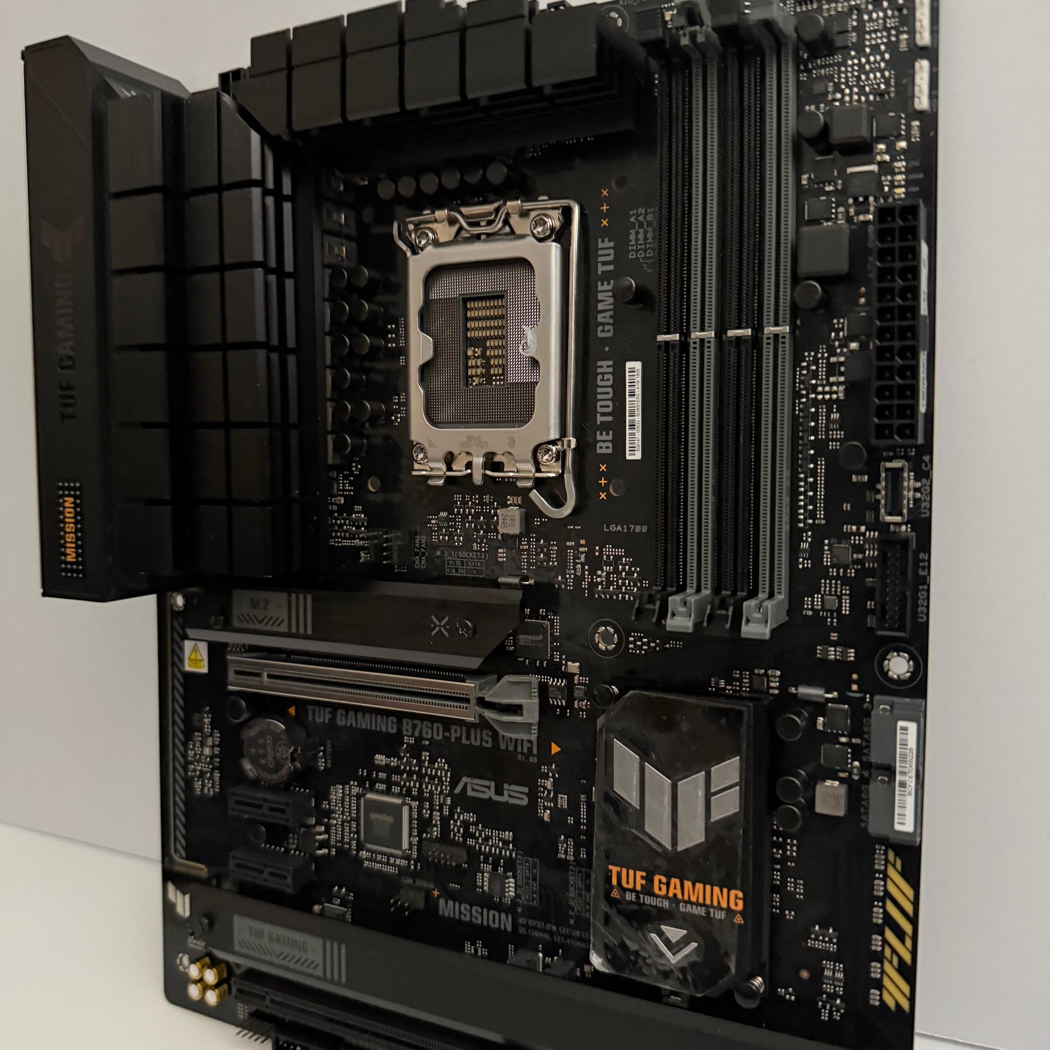 ASUS TUF GAMING B760-PLUS WIFI Intel B760 LGA 1700 ATX DDR5 motherboard