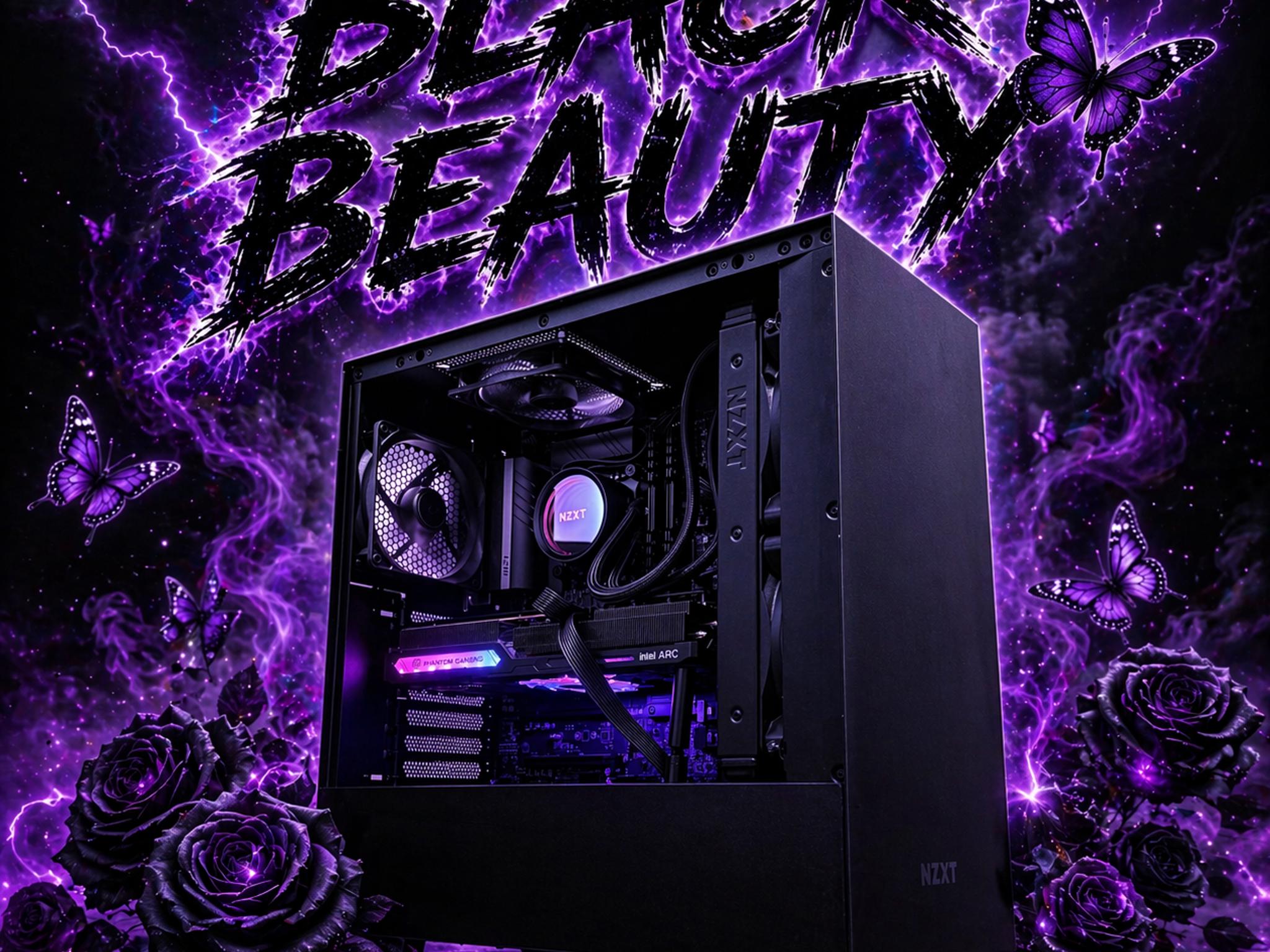 🖤😍"Black Beauty"😍🖤 | 1080/1440p Gaming | Arc A770 16gb | i7 11700K | 32gb Ram | 1.5TB | WiFi/BT