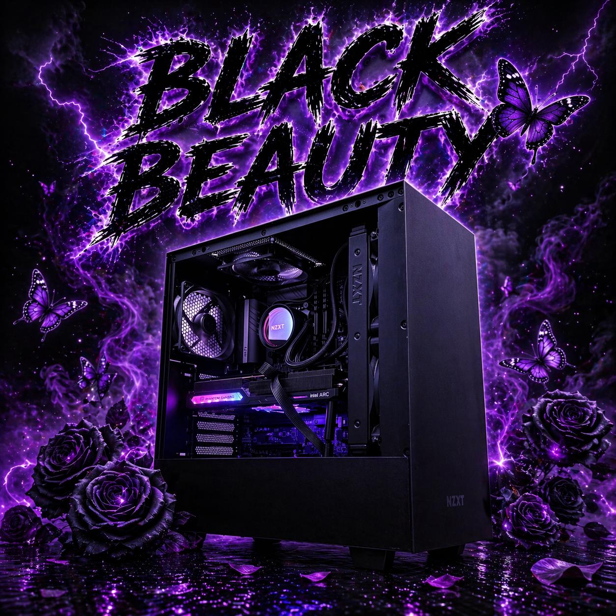 🖤😍"Black Beauty"😍🖤 | 1080/1440p Gaming | Arc A770 | i7 11700K | 32gb Ram | 1.5TB | WiFi/BT