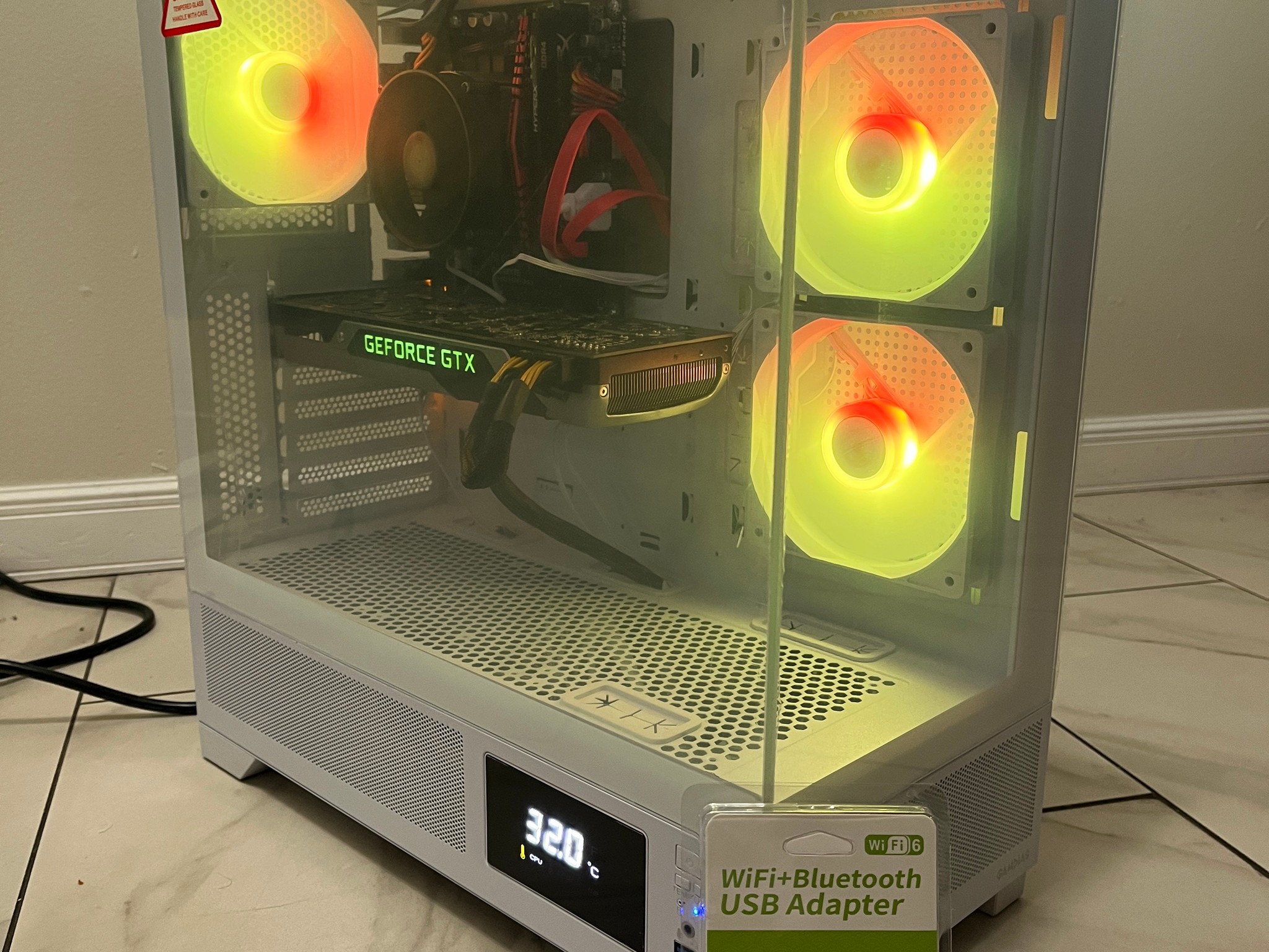 NVIDIA GTX Titan 6GB, Intel i5-7500, 12GB RAM, 870 GB Storage, RGB Gaming PC w/ Wi-Fi & Bluetooth