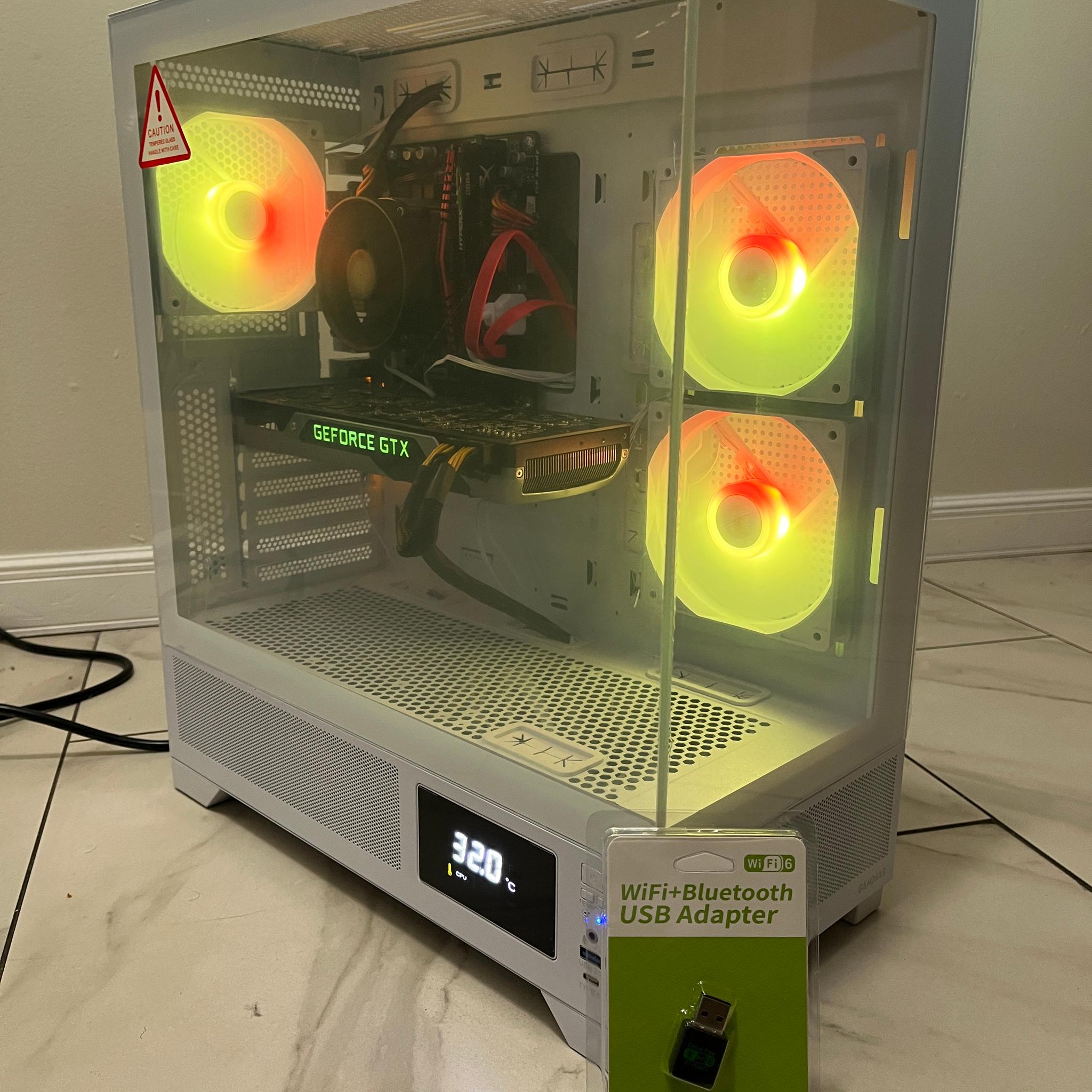 NVIDIA GTX Titan 6GB, Intel i5-7500, 12GB RAM, 870 GB Storage, RGB Gaming PC w/ Wi-Fi & Bluetooth