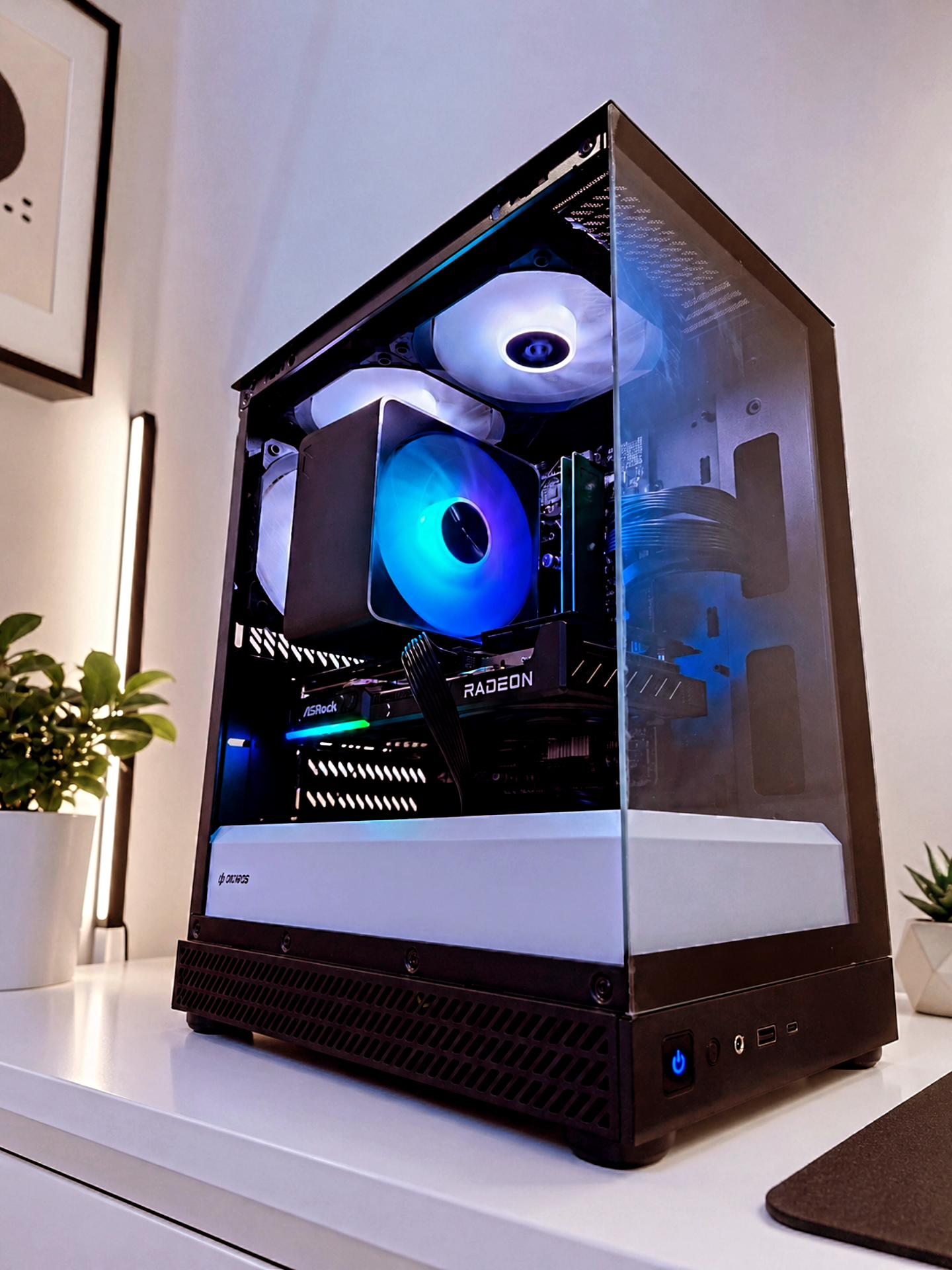 RX 9060 XT 16GB Gaming PC | 1440P Ready | i5 12400 | 16GB DDR5 | Aqua Uno | 2TB SSD | 750W Gold PSU