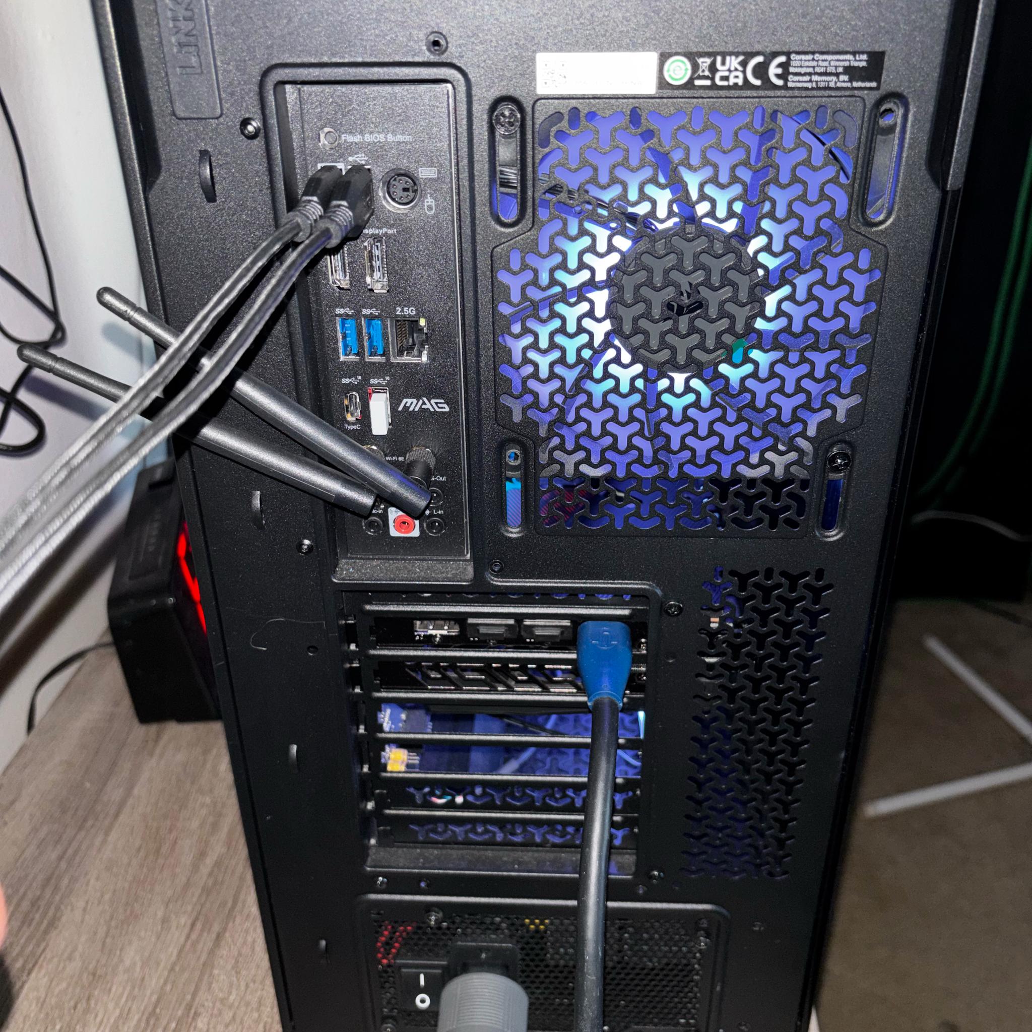 ryzen 5 5600x b550 motherboard 7900xtx phantom 24g asrock gpu 1600 watt evga power supply