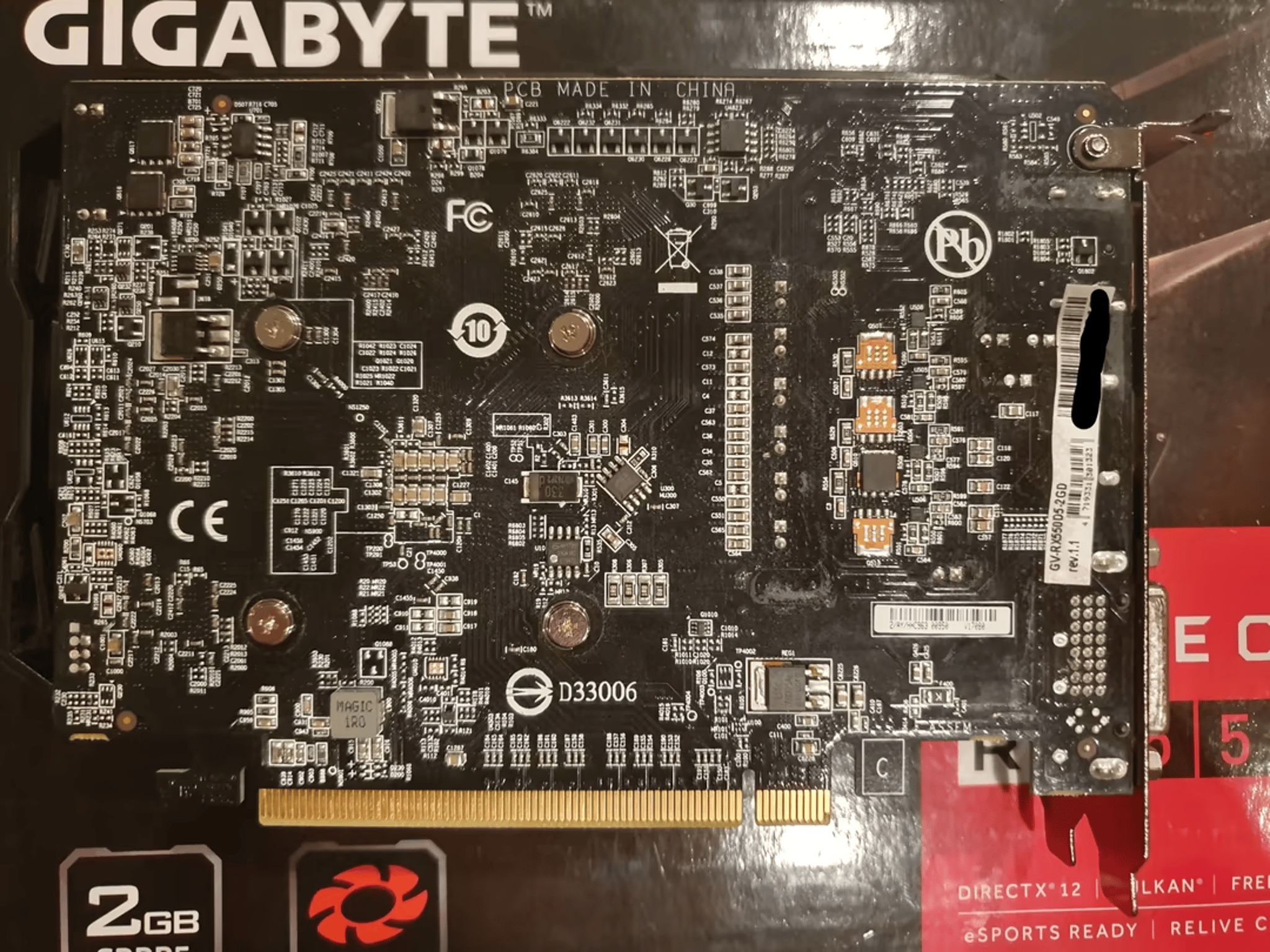 Gigabyte Radeon RX 550 2GB Graphics card
