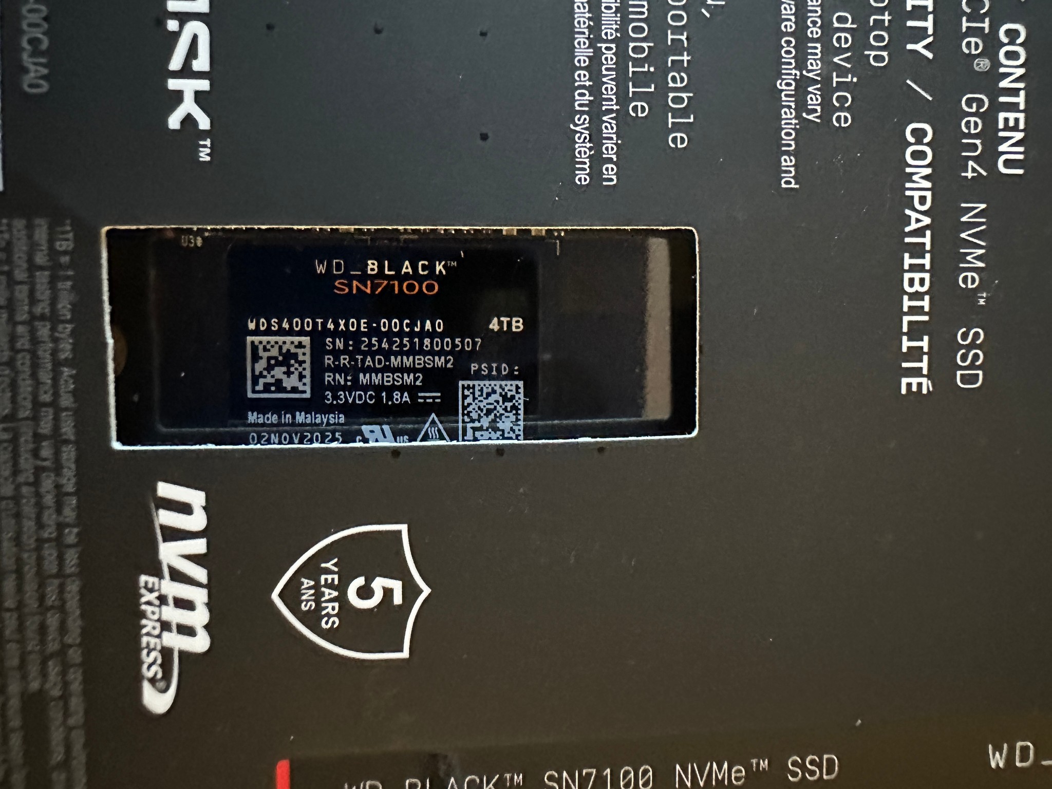 WD_BLACK SN7100 M.2 2280 4TB (SSD)