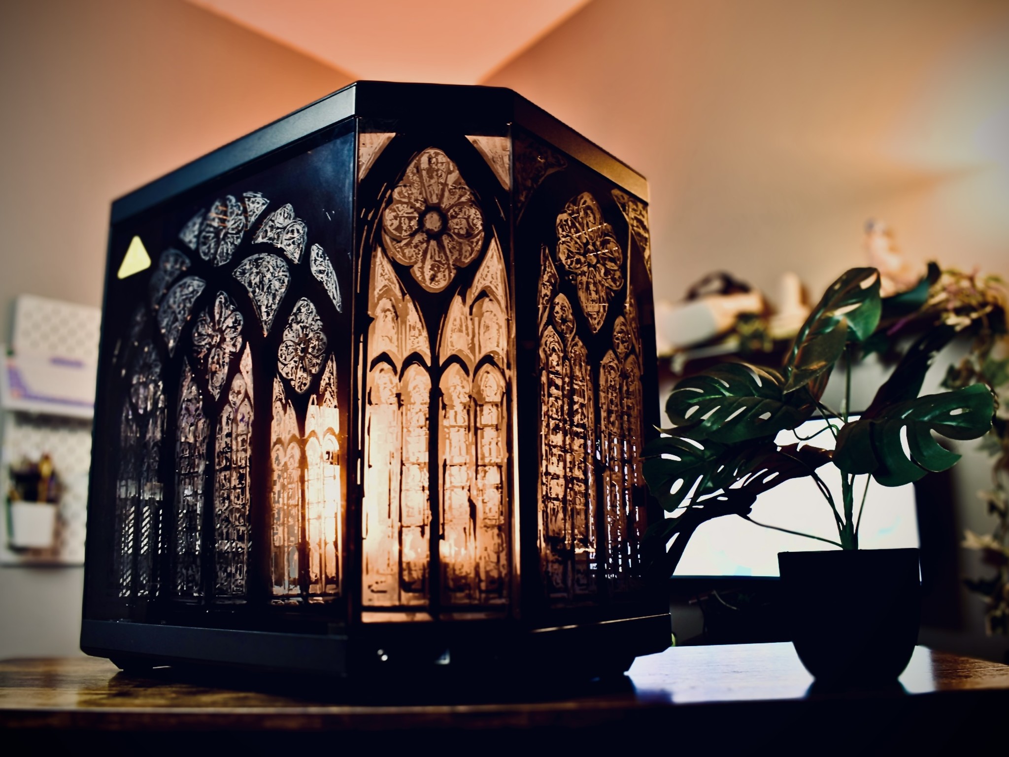 A 🖤 Glimpse - Cathedral Theme Customized PC Case - M2O