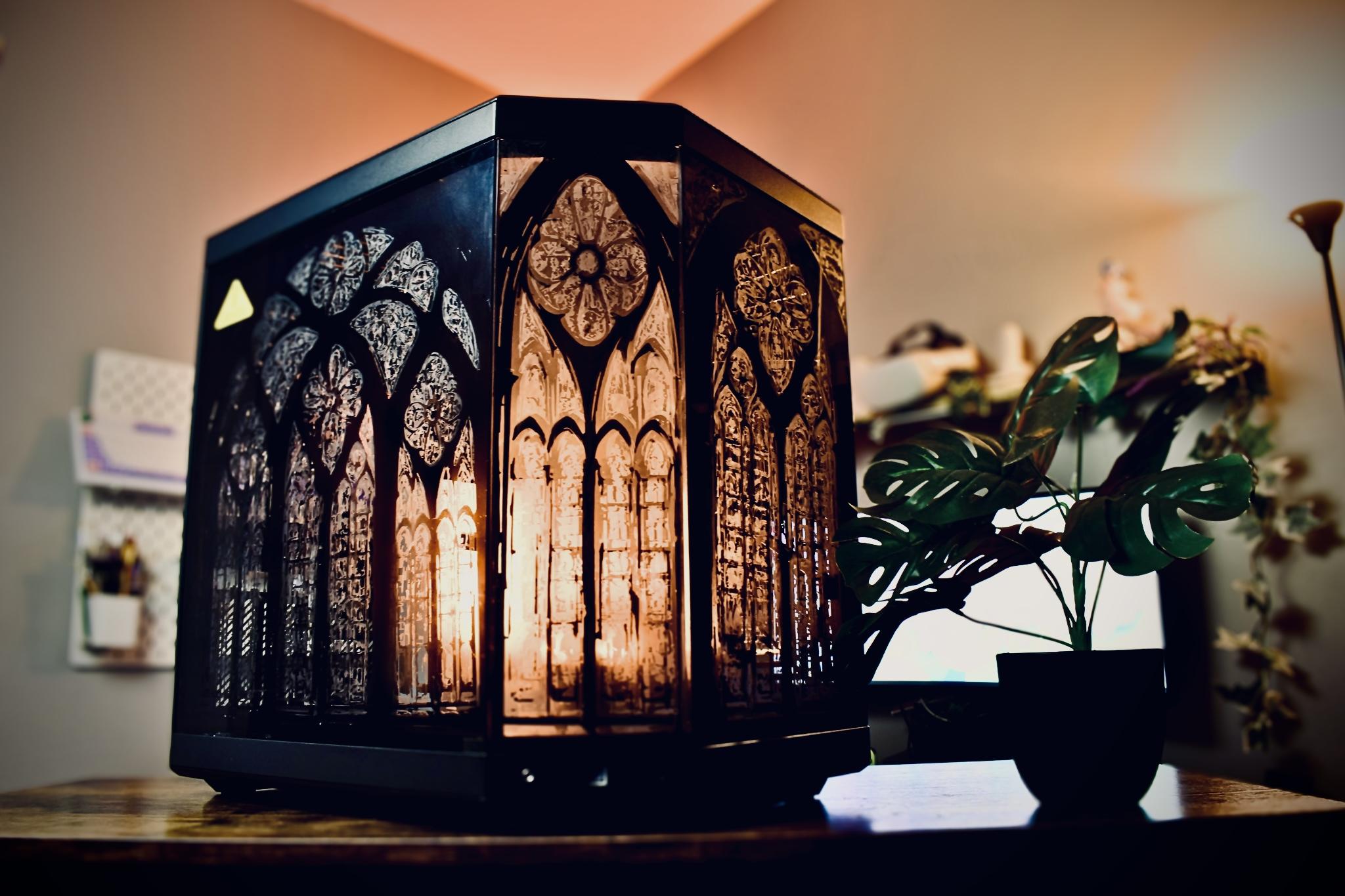 A 🖤 Glimpse - Cathedral Theme Customized PC Case - M2O