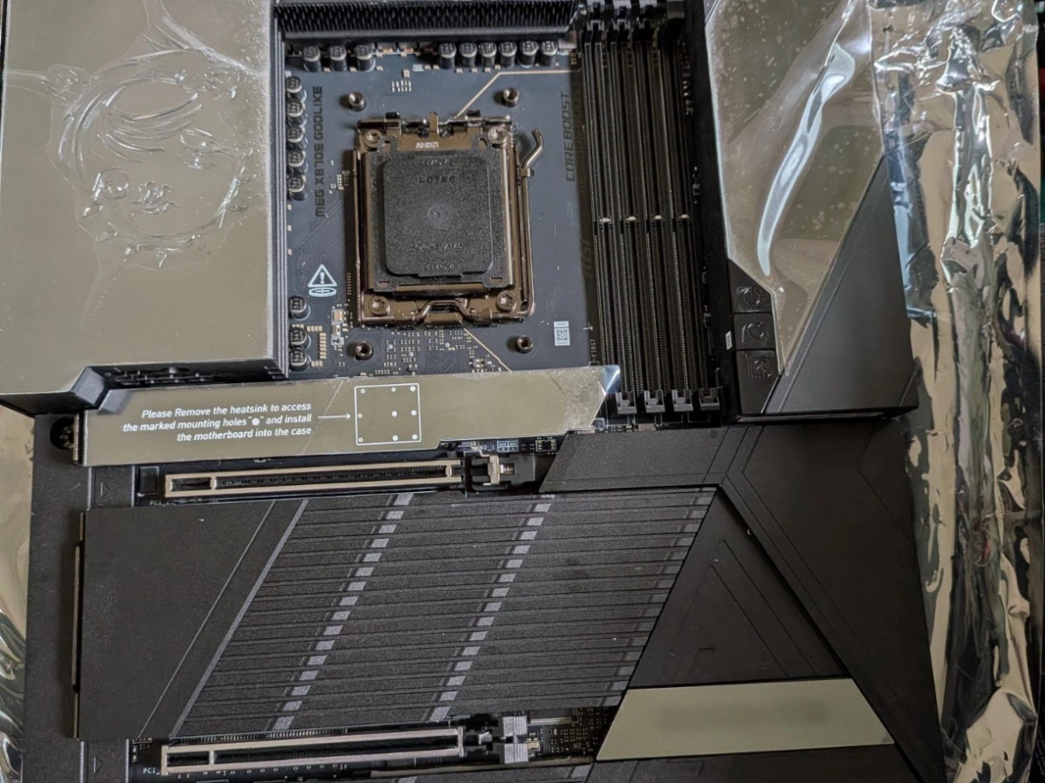 MSI MEG X870E GODLIKE AM5 Motherboard w/ ALL Accessories & Original Box