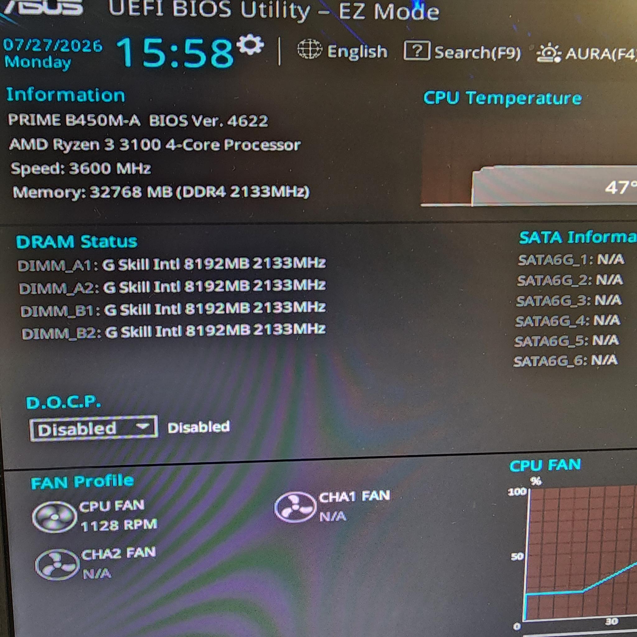 UPDATED BIOS ASUS PRIME B450M-A DDR4 AM4 MATX MOTHERBOARD