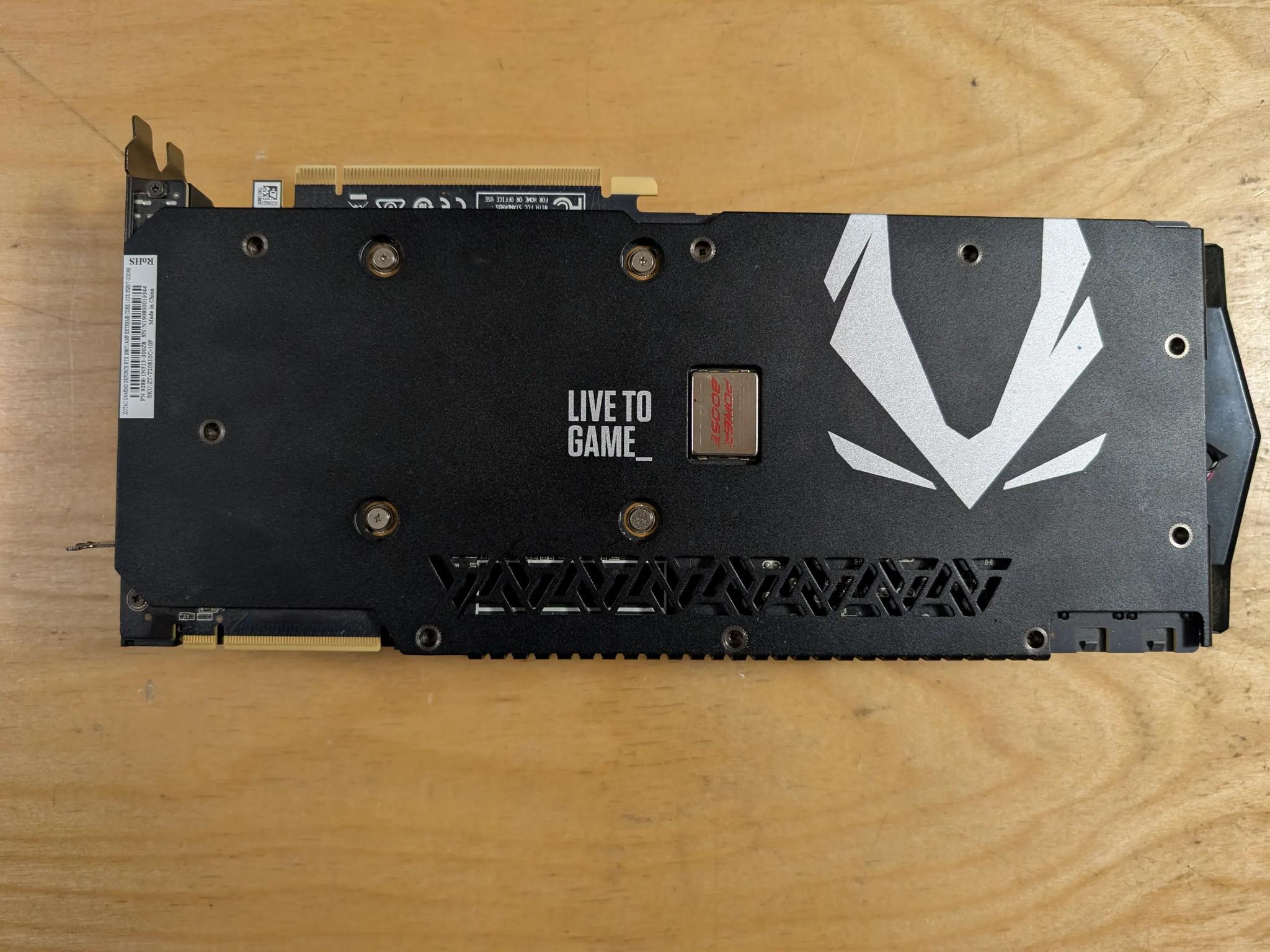 Zotac AMP Nvidia RTX 2080 ti 11GB