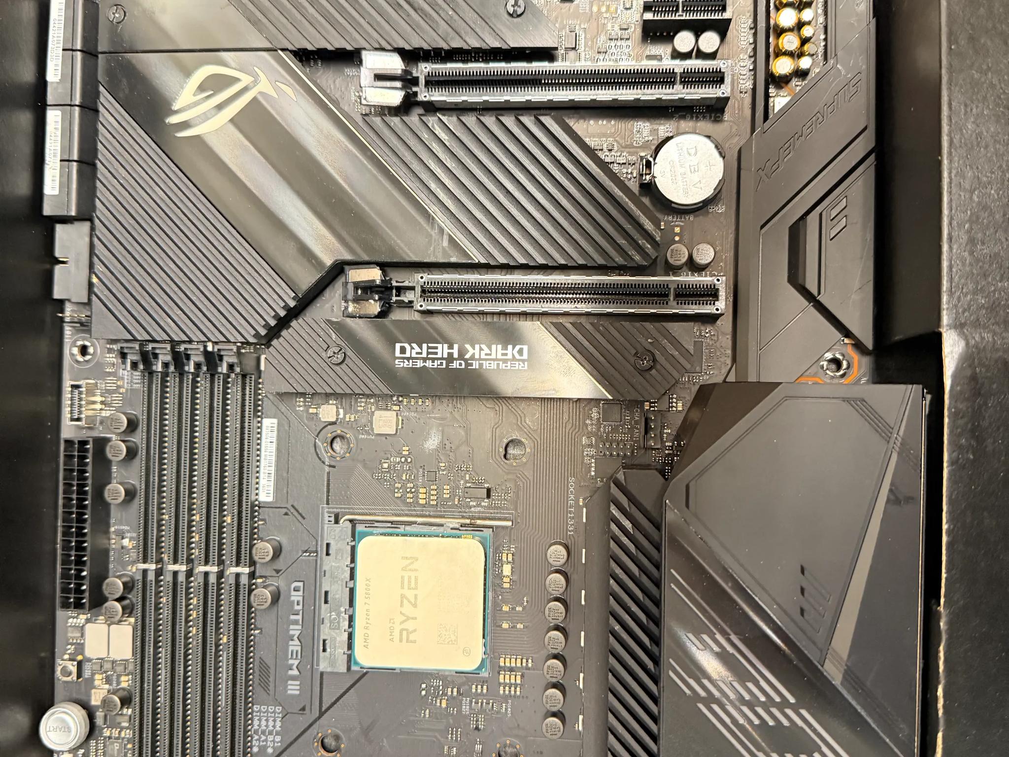 Ryzen 7b 5800x Asus X570 MoBo and 64Gb DDR4