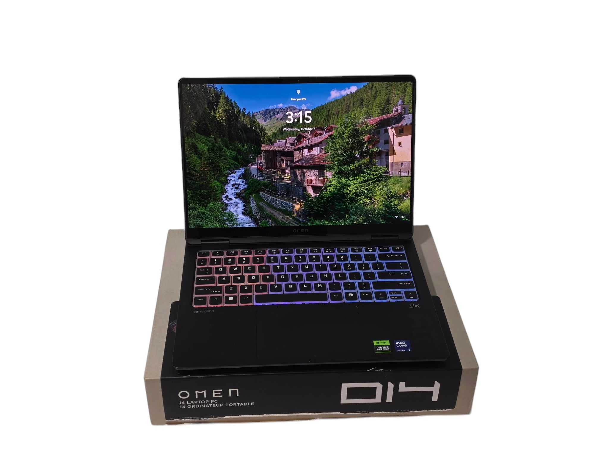 HP OMEN Transcend 14 — RTX 5060 / Ultra 7-255H / 32GB / 1TB / 3K OLED — Open Box