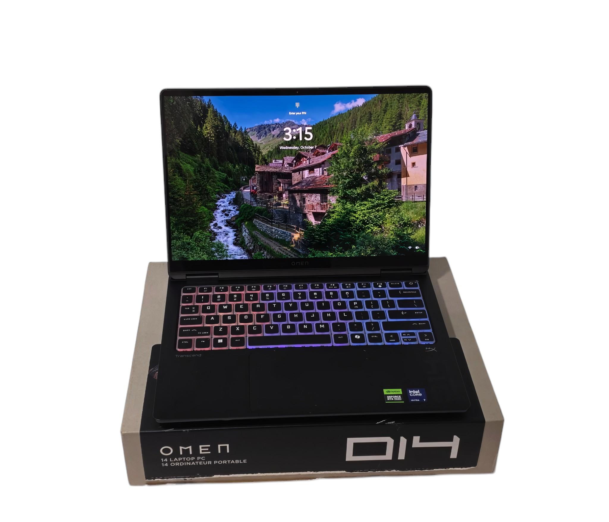 HP OMEN Transcend 14 — RTX 5060 / Ultra 7-255H / 32GB / 1TB / 3K OLED — Open Box