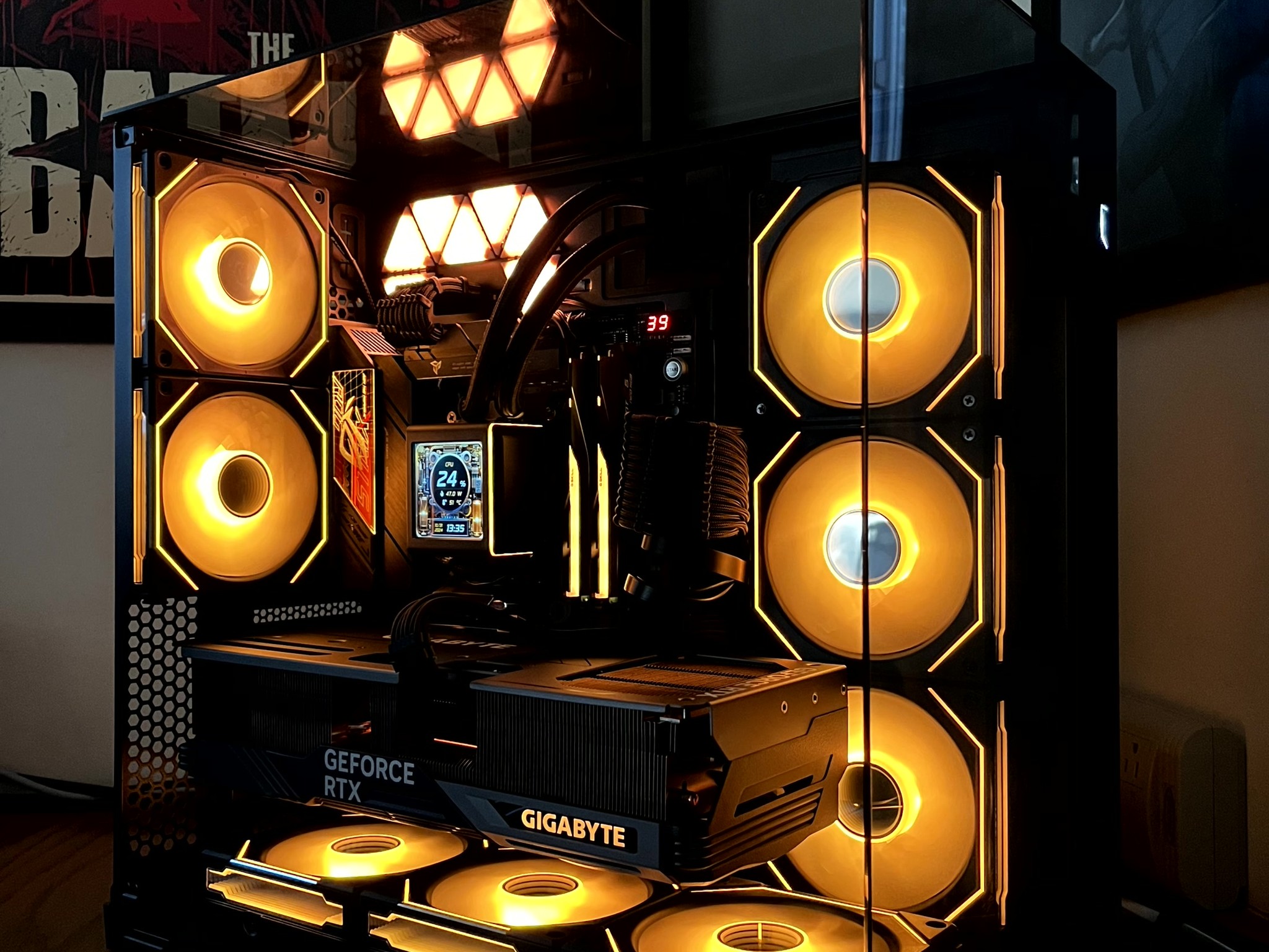 "Golden Tesseract"  - RTX 4080 SUPER OC | Ryzen 7 7800X3D | 32GB @6000 | 4 TB | 1000W Platinum